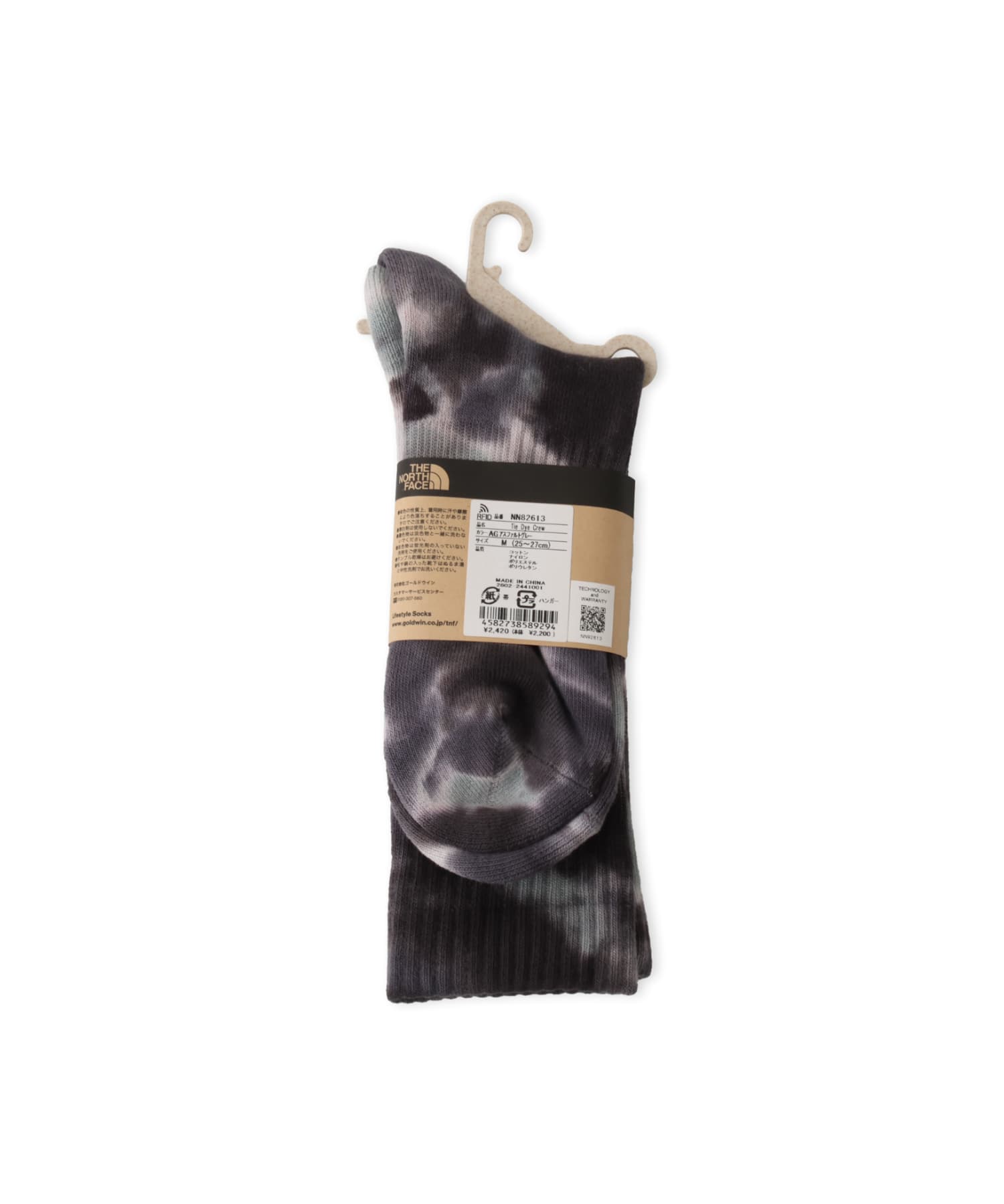 THE NORTH FACE TIE DYE CREW アスファルトの画像