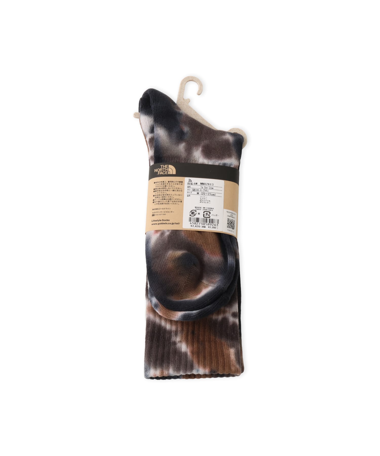 THE NORTH FACE TIE DYE CREW スモーキーブラウンの画像