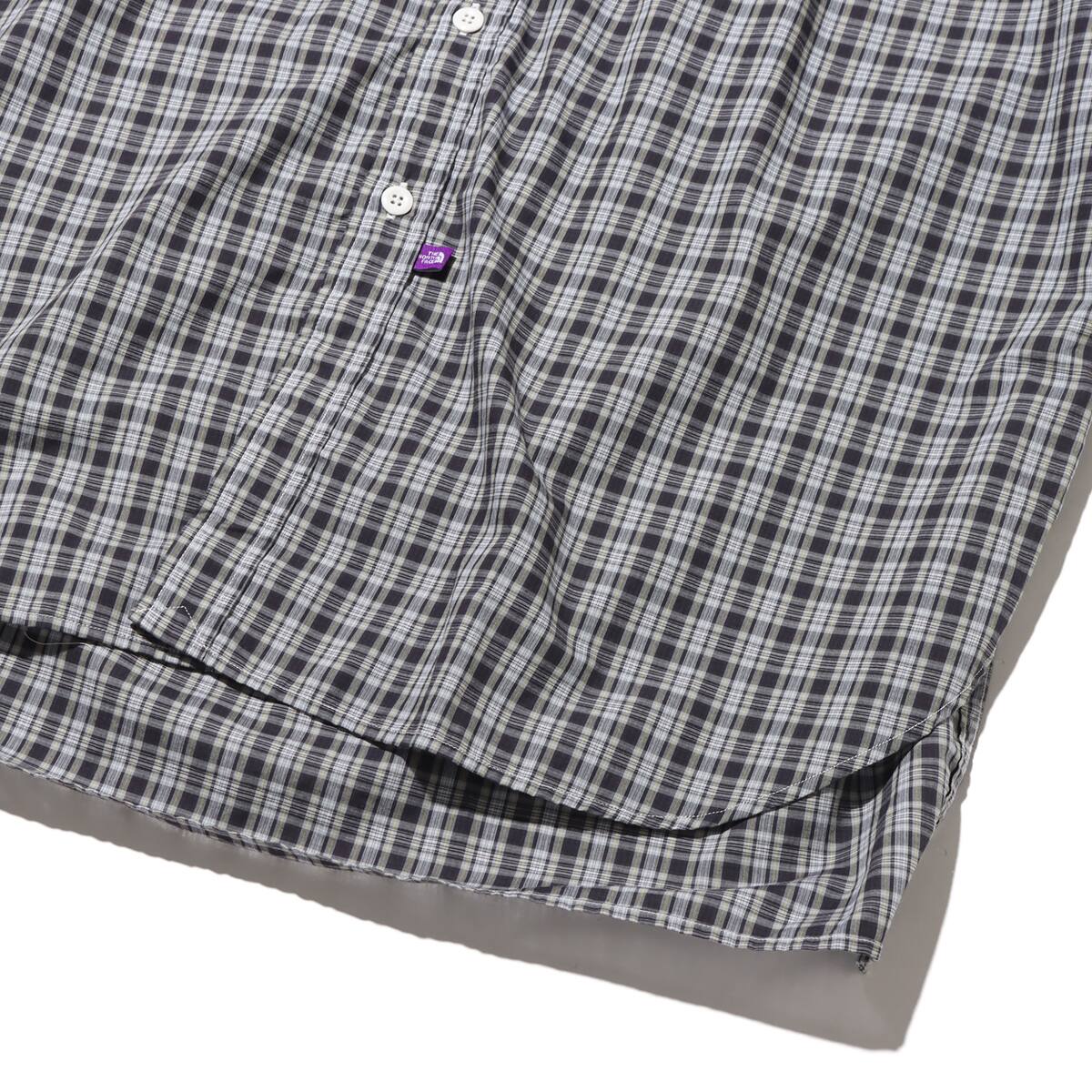 THE NORTH FACE PURPLE LABEL Button Down Plaid Field Shirt Dress Grayの画像