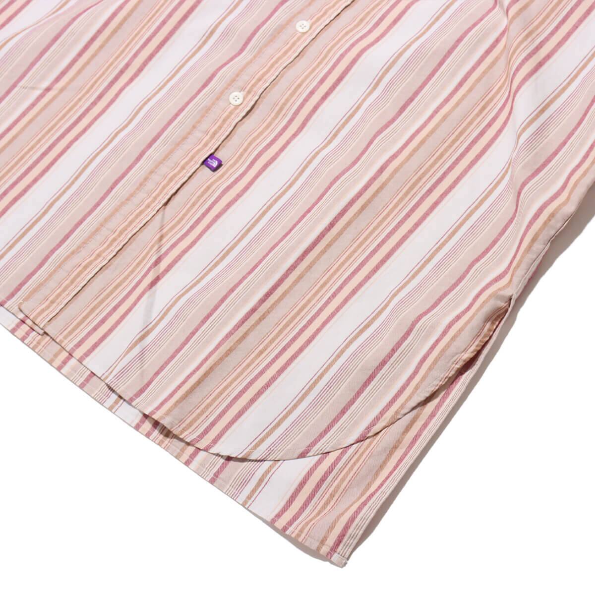 THE NORTH FACE PURPLE LABEL Button Down NP Striped Field Shirt Dress Beige 24SS-Iの画像