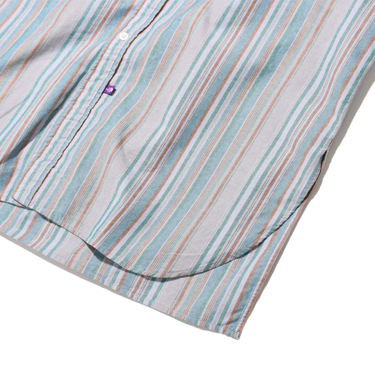 THE NORTH FACE PURPLE LABEL Button Down NP Striped Field Shirt Dress Blue 24SS-Iの画像