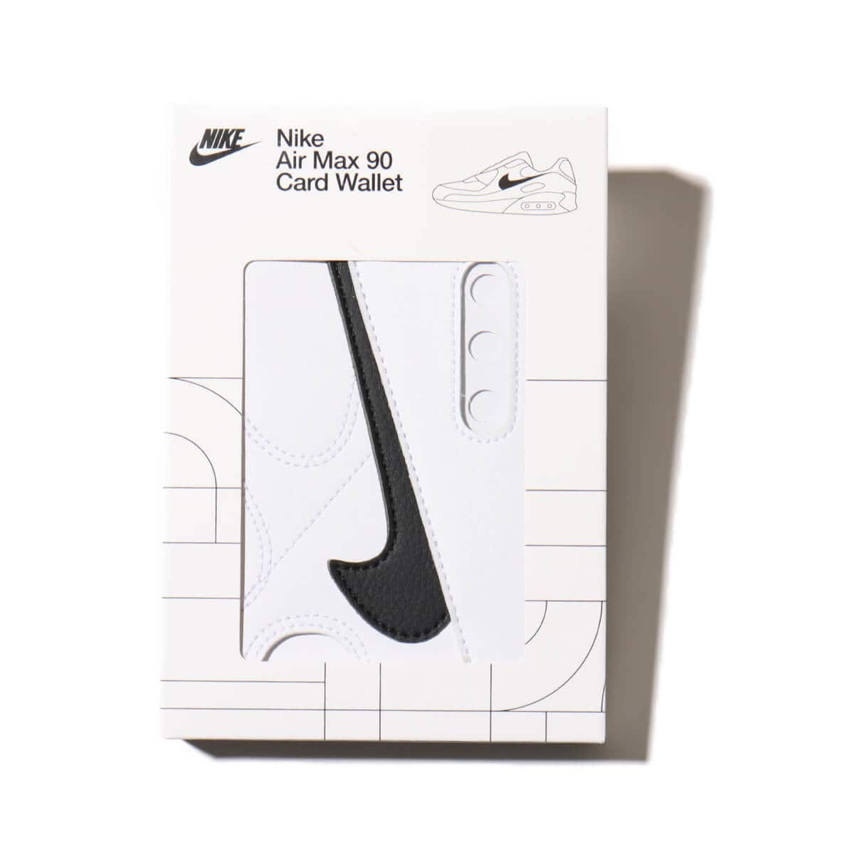 NIKE AIR MAX 90 CARD WALLET ホワイト/ホワイト/ブラックの画像
