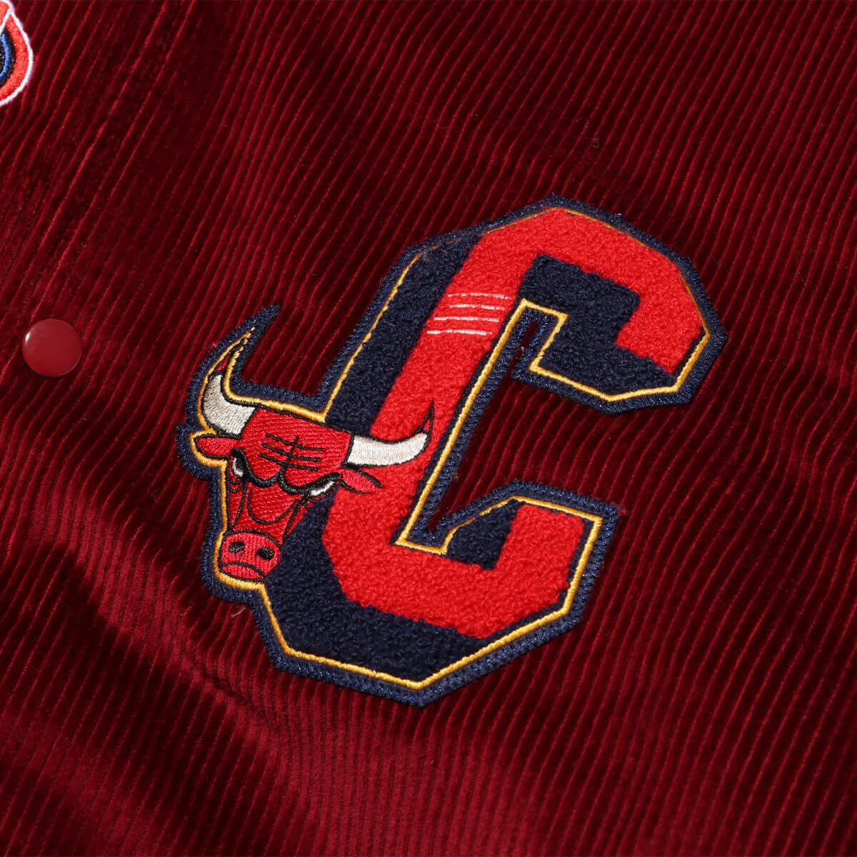 Mitchell & Ness COLLEGIATE VARSITY JACKET CBU RED 23FW-Iの画像