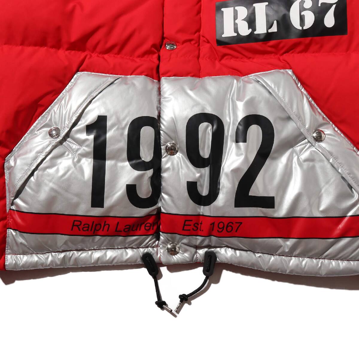 POLO RALPH LAUREN HAWTHORN-LINED-JACKET RED MULTI 18HO-Iの画像