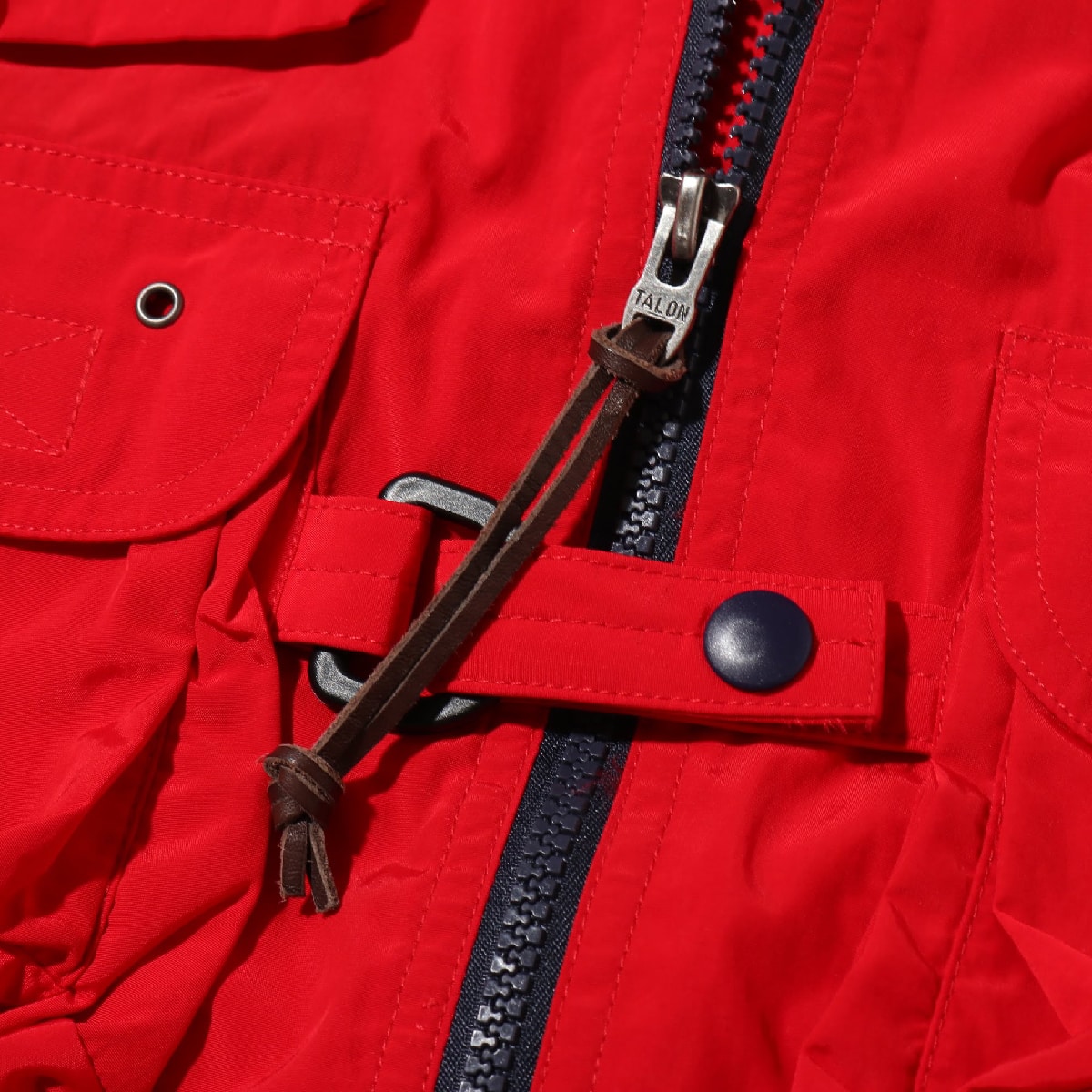 POLO RALPH LAUREN HI TECH VEST-LINED-VEST RED MULTI 18HO-Iの画像