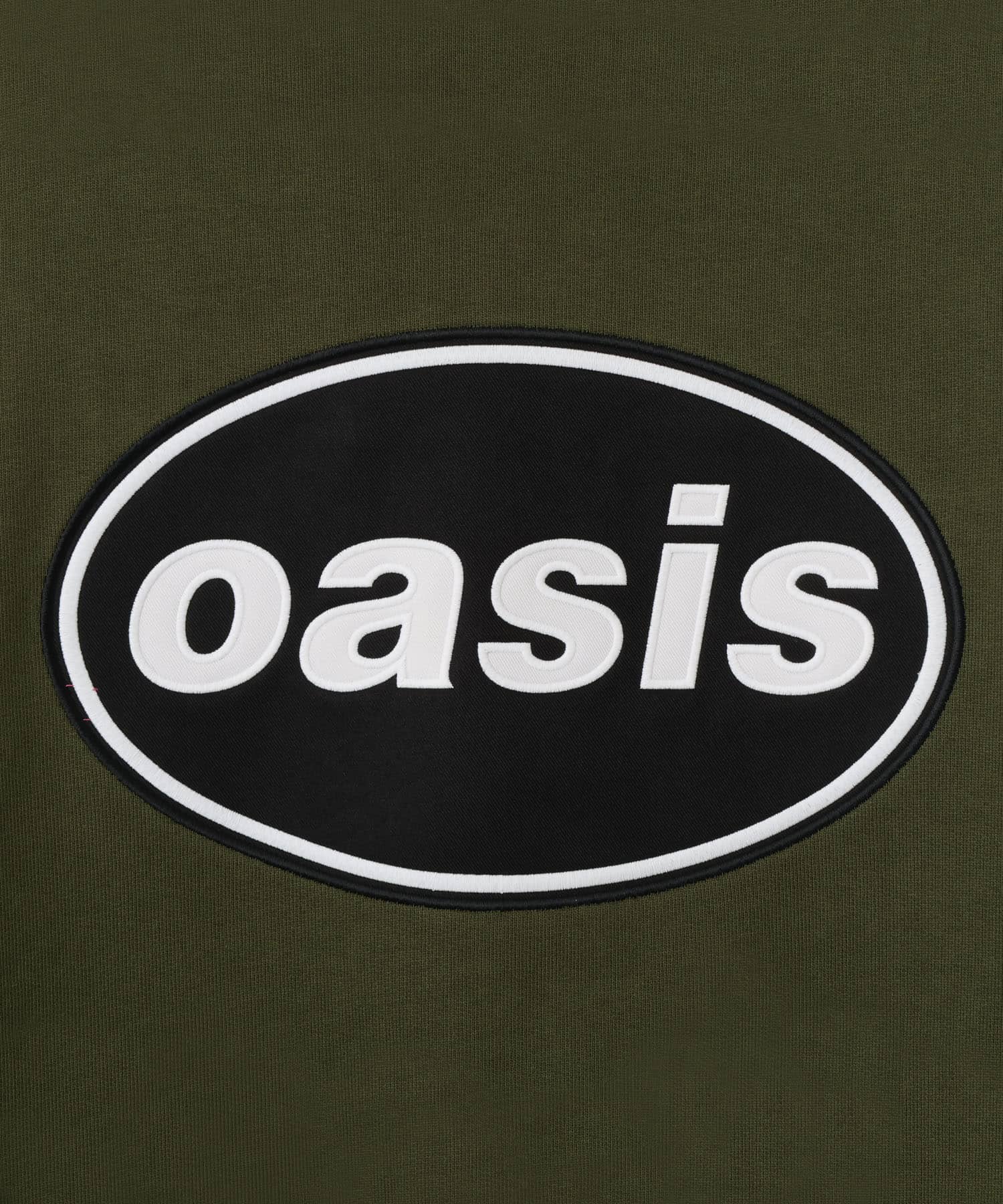 PLEASURES x OASIS KNEBWORTH HOODIE OLIVEの画像