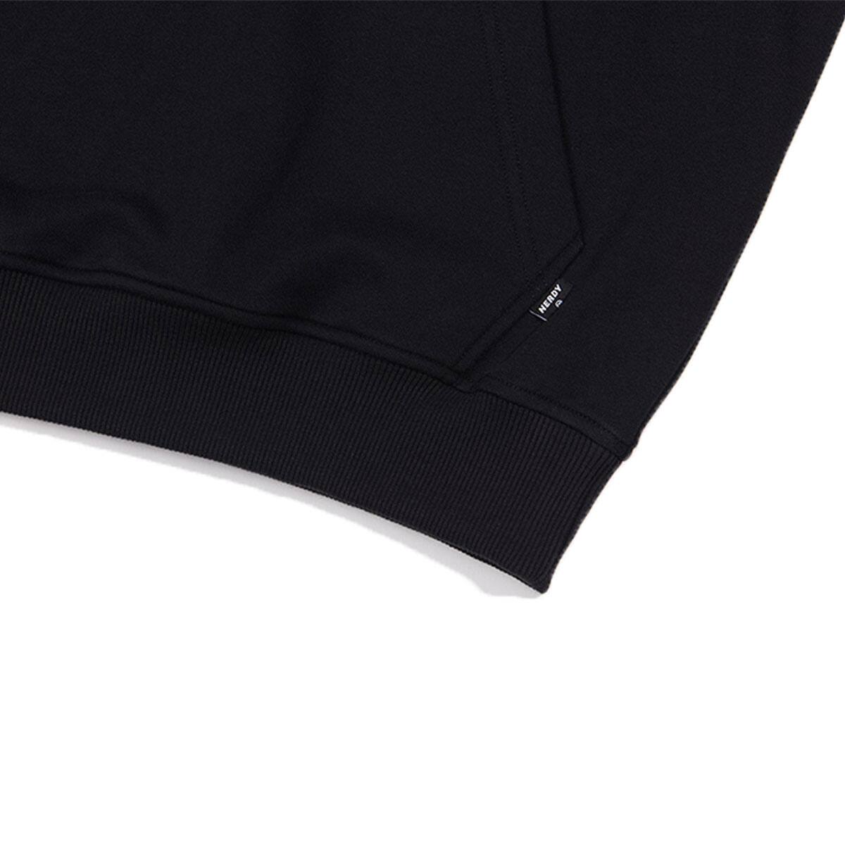 NERDY Big Logo Pullover Hoodie BLACK 21HO-Iの画像