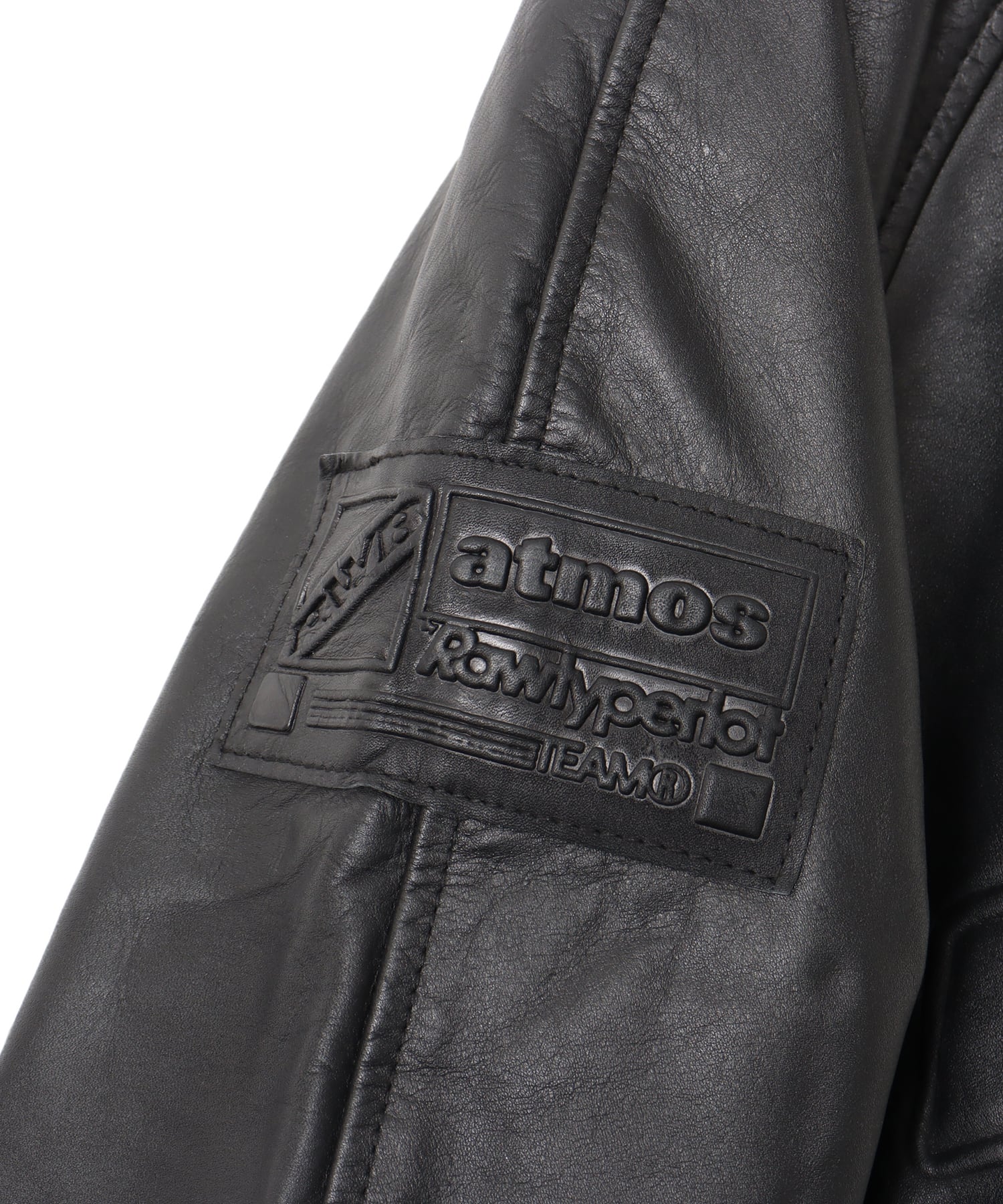 RawTypeRiot x RWB x Atmos Leather Jacket BLACKの画像