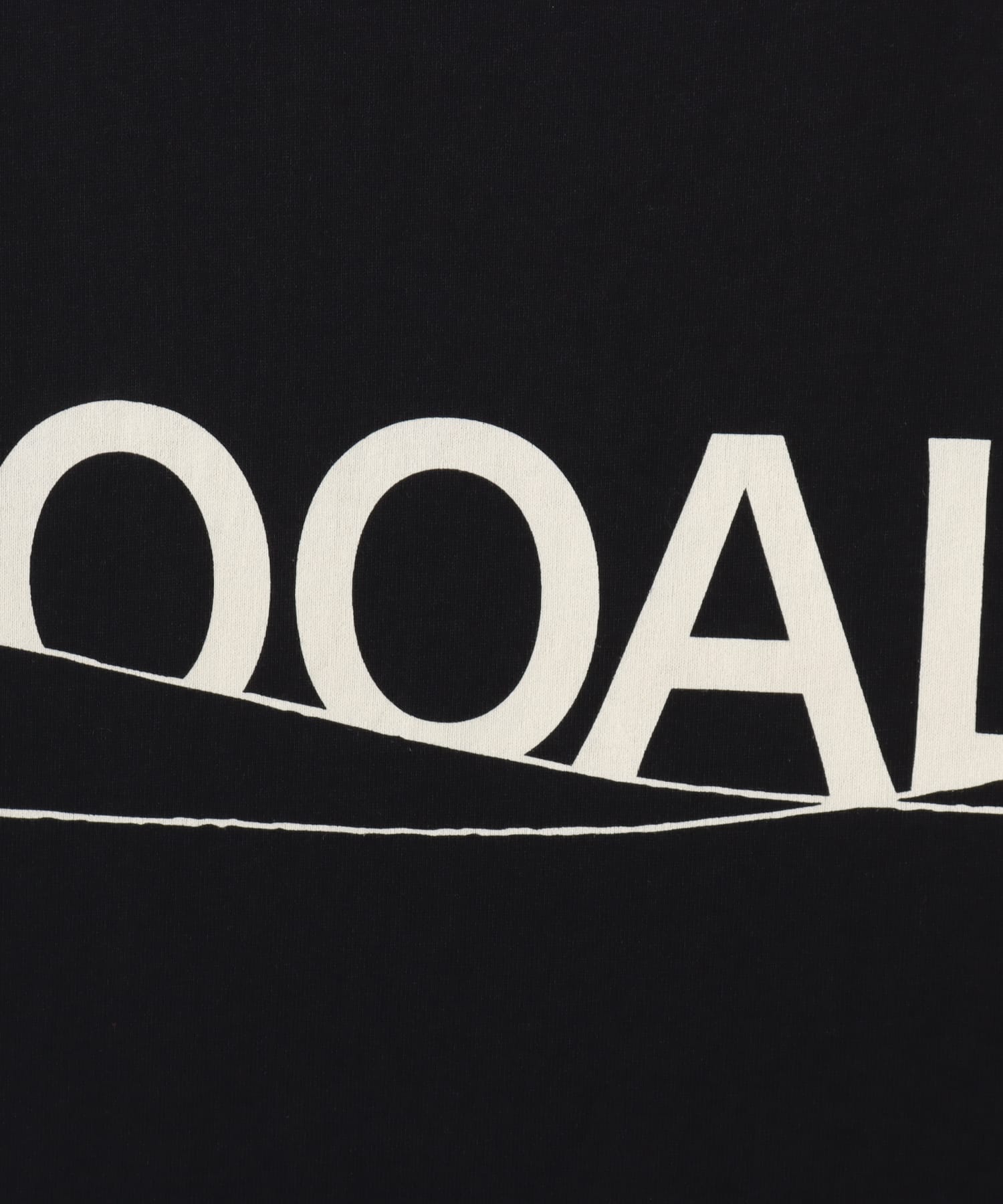 nanamica OOAL Graphic Tee Blackの画像