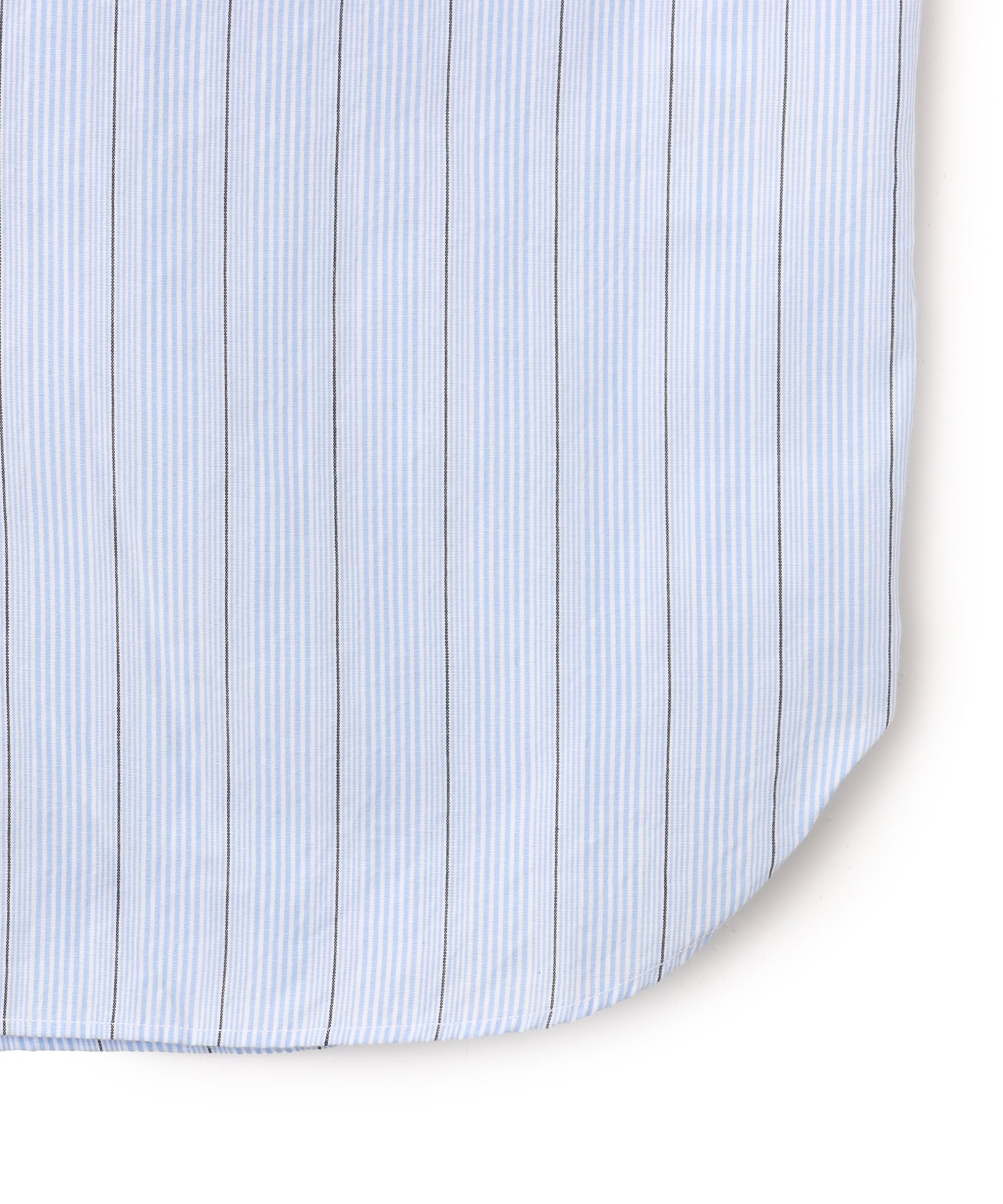 nanamica Regular Collar Stripe Wind Shirt Saxの画像