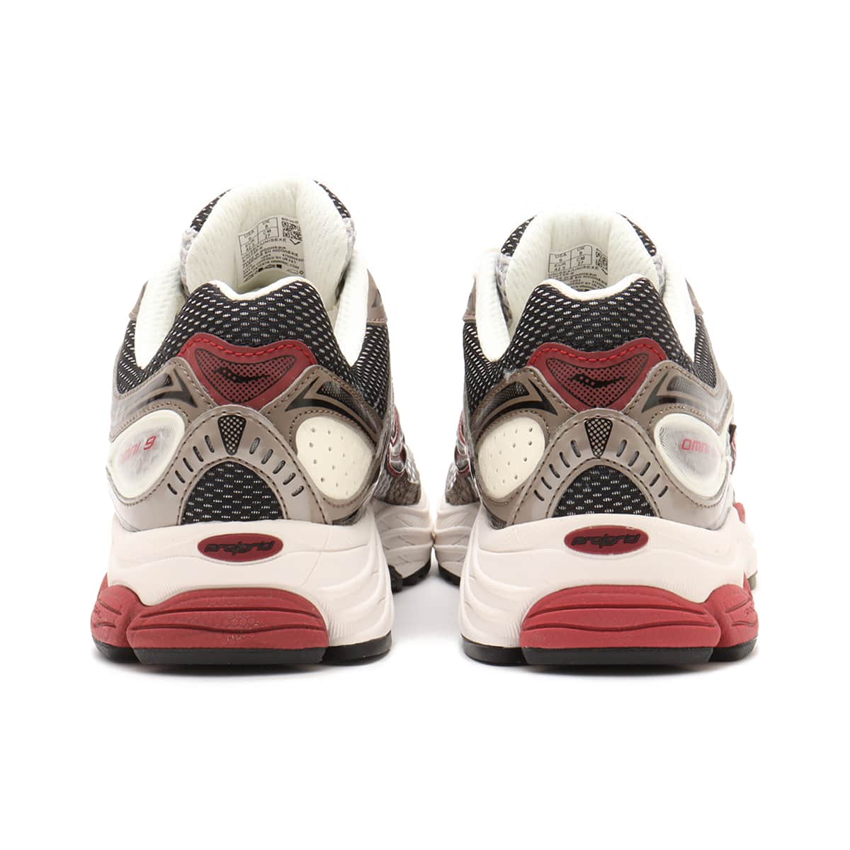 Saucony PROGRID OMNI 9 BROWN/REDの画像