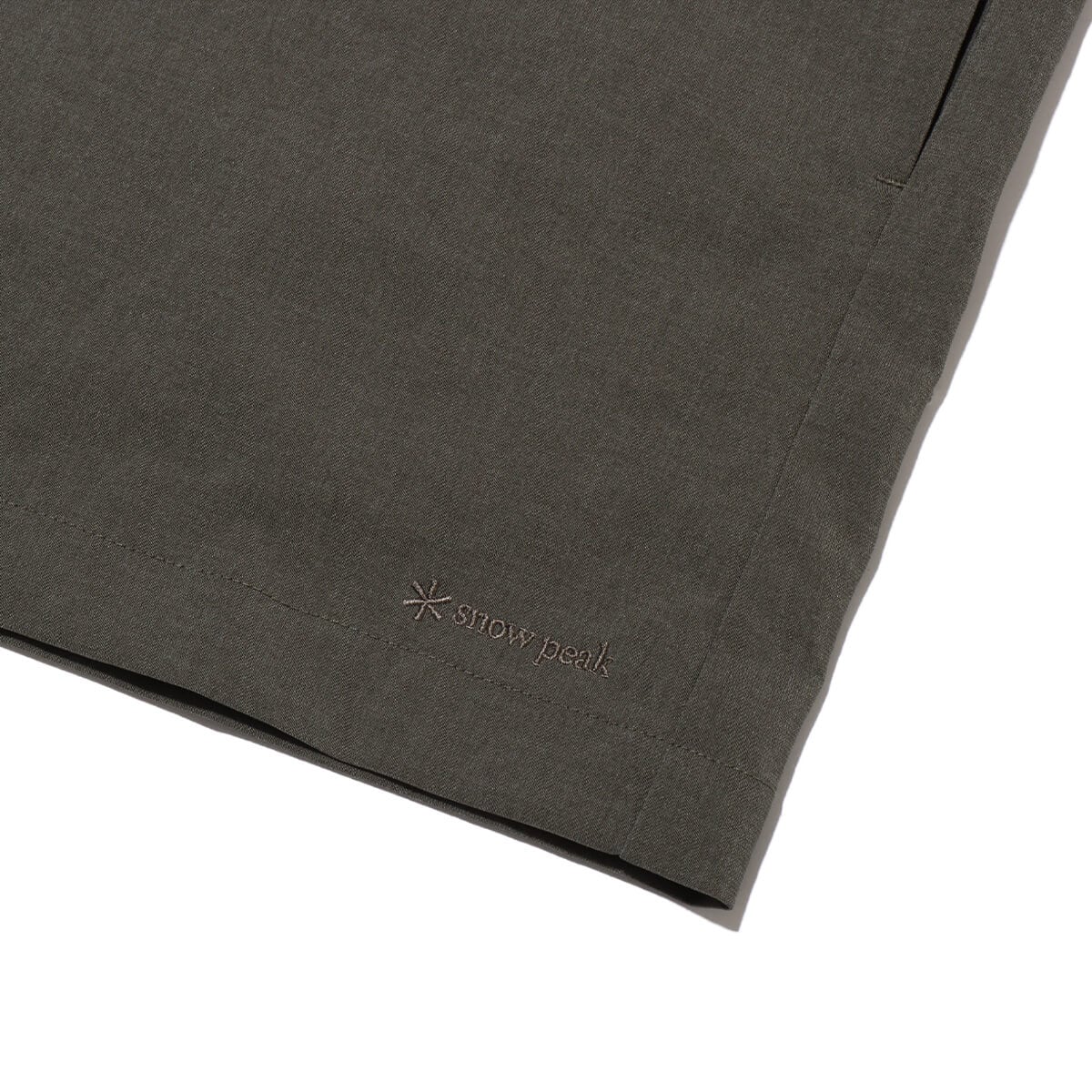 snow peak Pe Light Poplin Shirts Darkolive 24SP-Iの画像