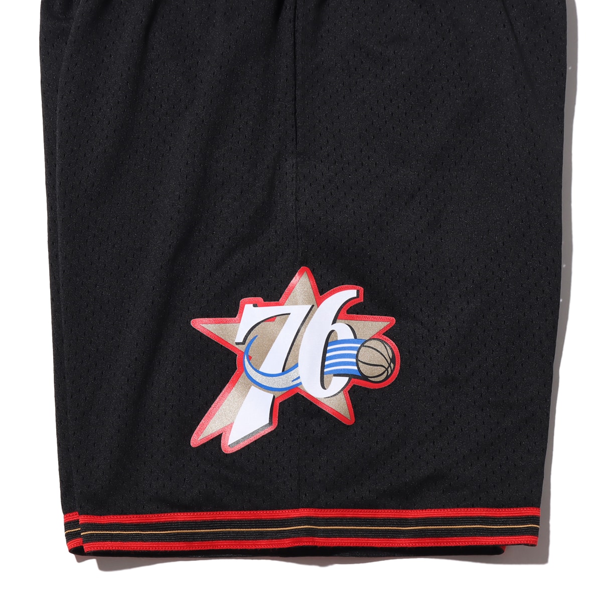 Mitchell & Ness NBA SWINGMAN ROAD SHORTS 76ERS 00-01 BLACK 20SU-Iの画像