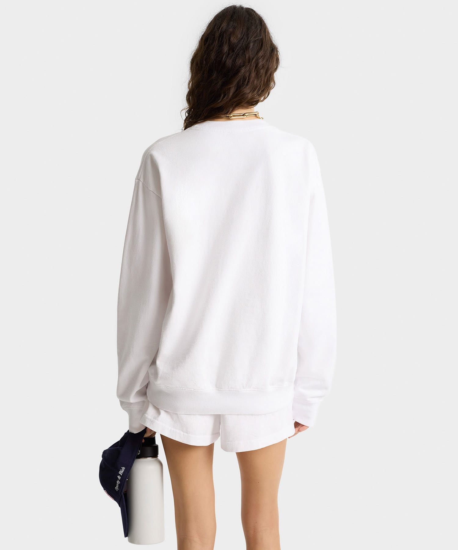 SPORTY＆RICH California Emblem Crewneck Whiteの画像
