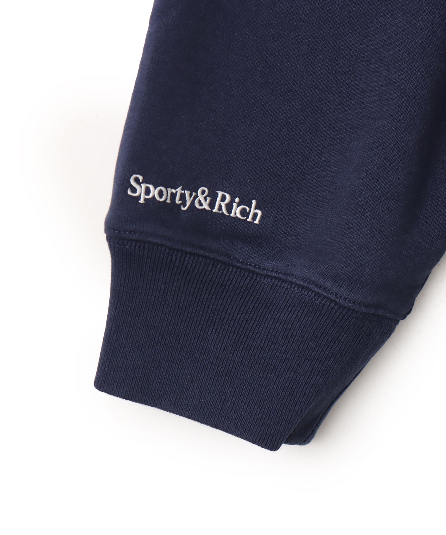 SPORTY＆RICH Heritage Yankees Serif Crewneck Dark Navyの画像