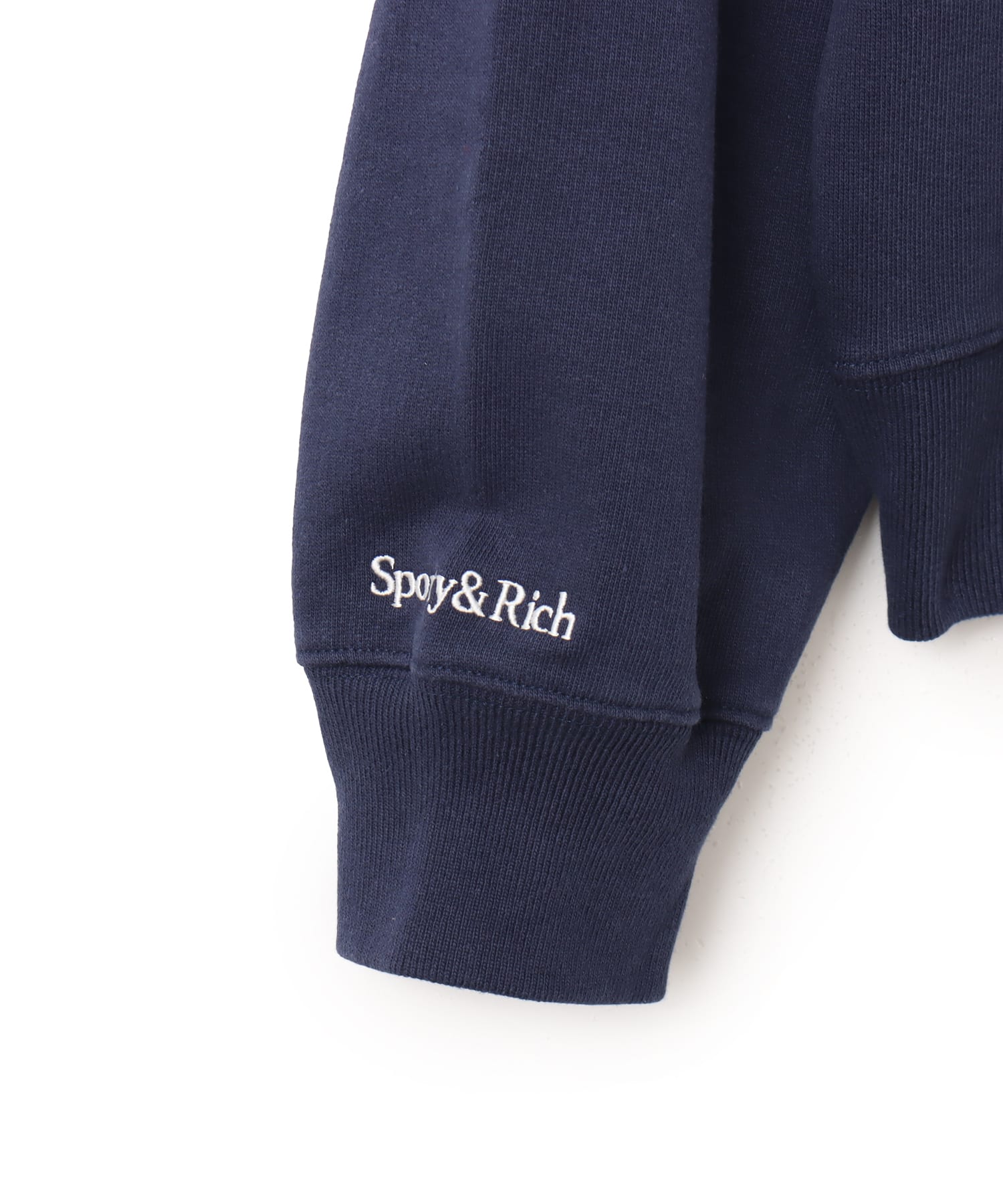 SPORTY＆RICH Heritage Yankees Serif Zip Hoodie Dark Navyの画像