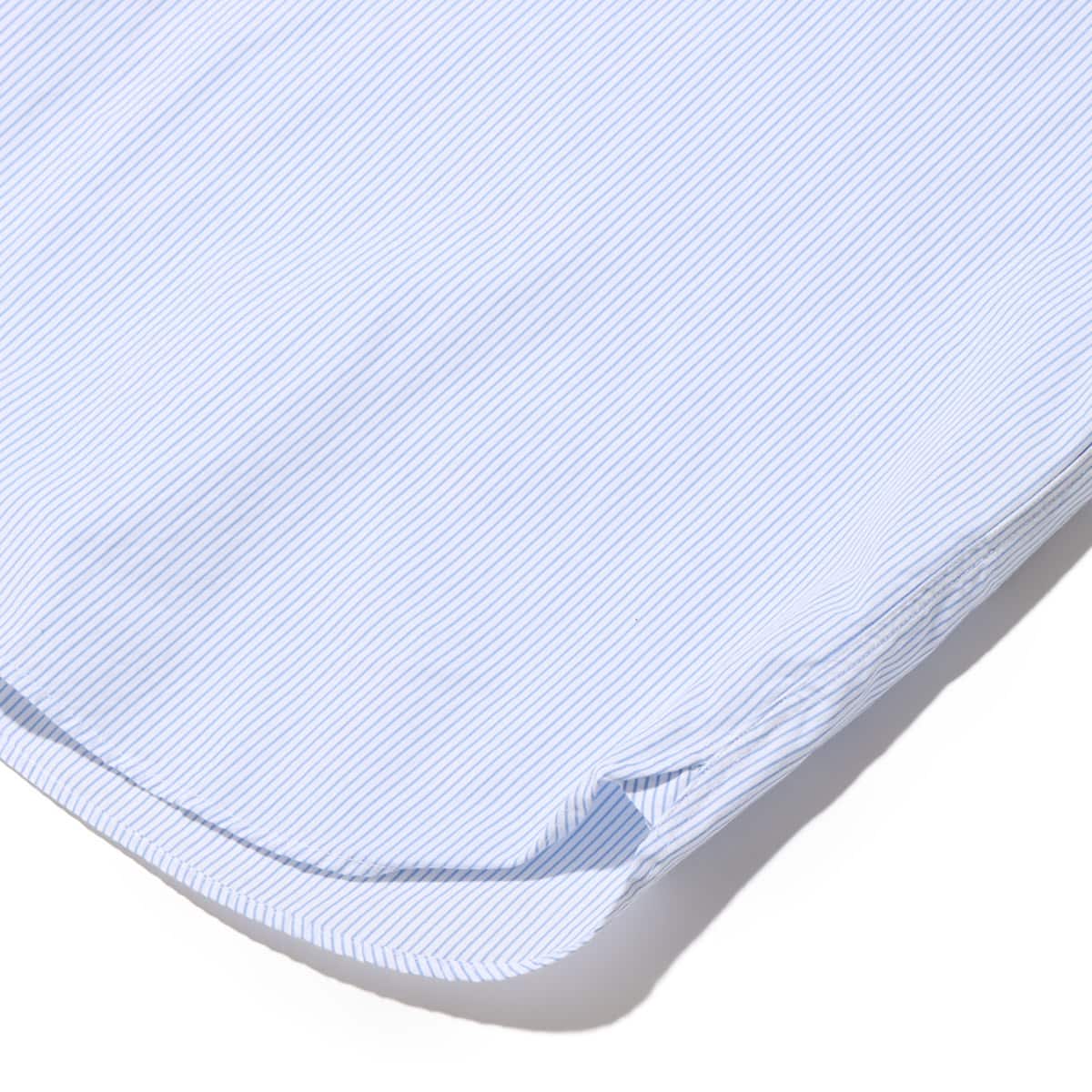 nanamica Regular Collar Stripe Wind Shirt Sax 23FA-Iの画像