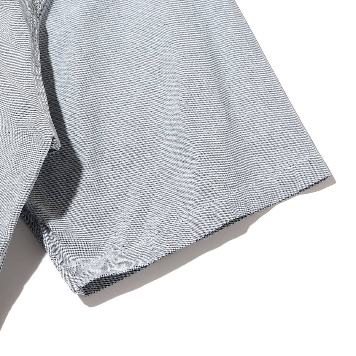 nanamica Button Down Wind H/S Shirt Grayish Navy 23SP-Iの画像