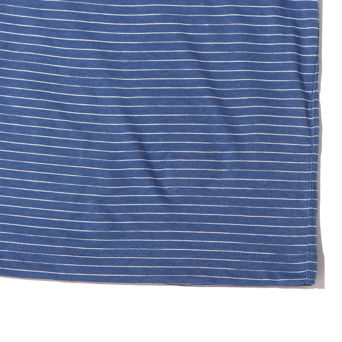 nanamica OOAL KODENSHI Stripe H/S Tee Blue 23SP-Iの画像