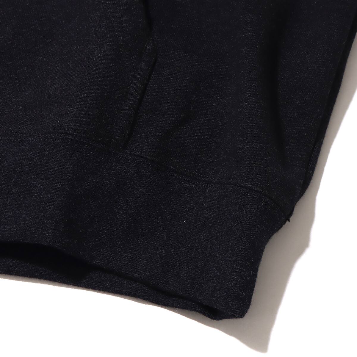 snow peak Recycled Cotton Pullover Hoodie Black 22FA-Iの画像