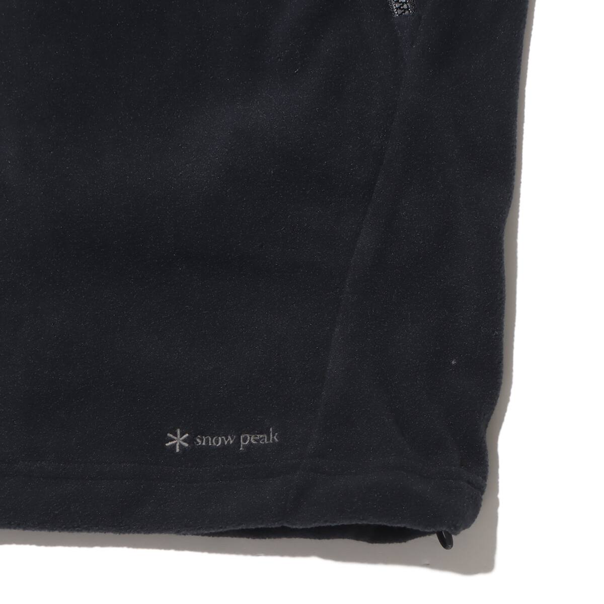 snow peak Micro Fleece Jacket Black 23FA-Iの画像
