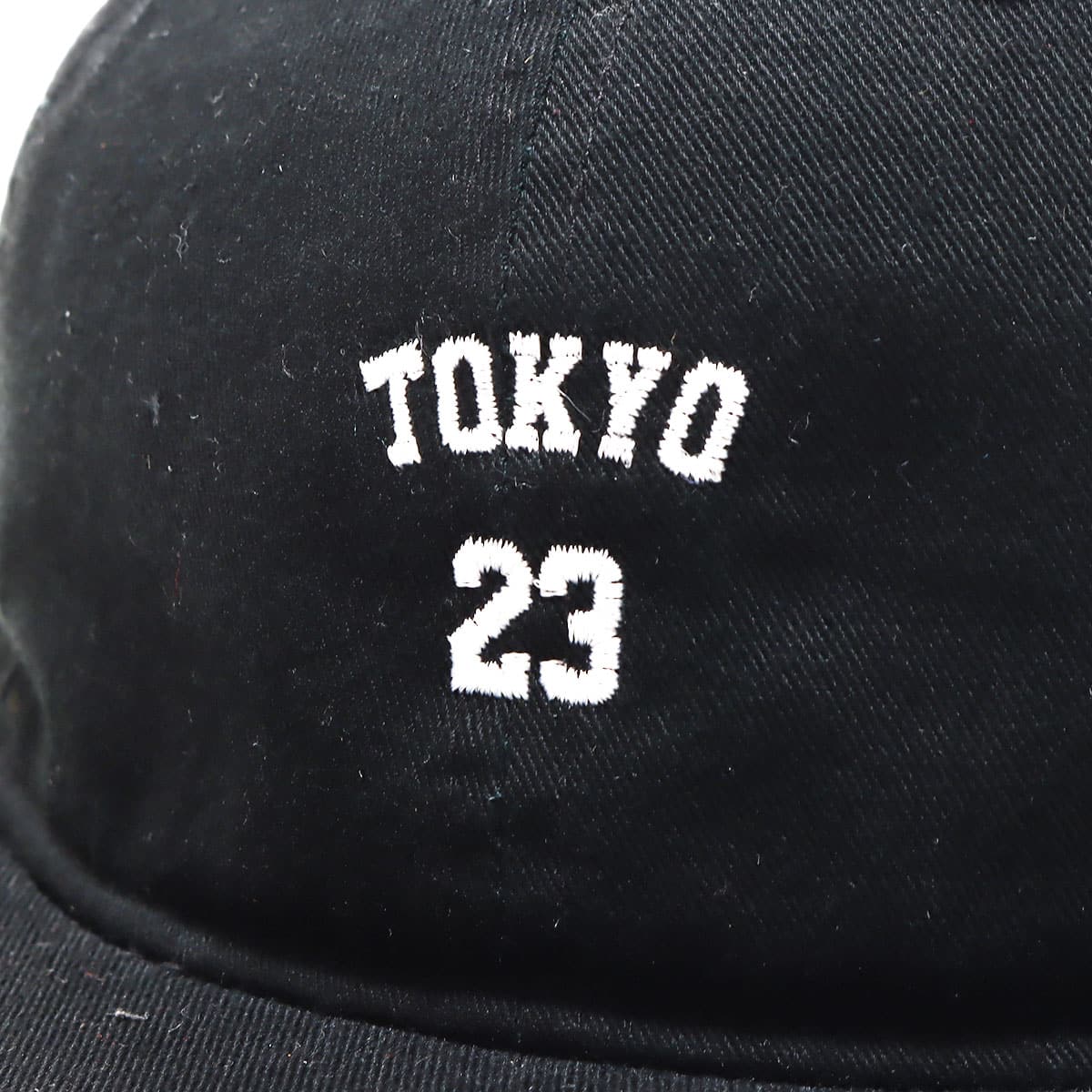 TOKYO 23 FLAT-VISOR 6 PANEL CAP BLACK 22SS-I