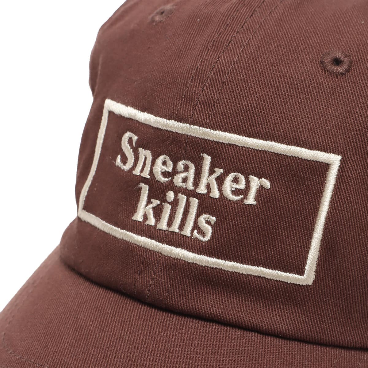 THE NETWORK BUSINESS × FR2 SNEAKER KILLS 6 PANEL CAP BROWN 21HO-I