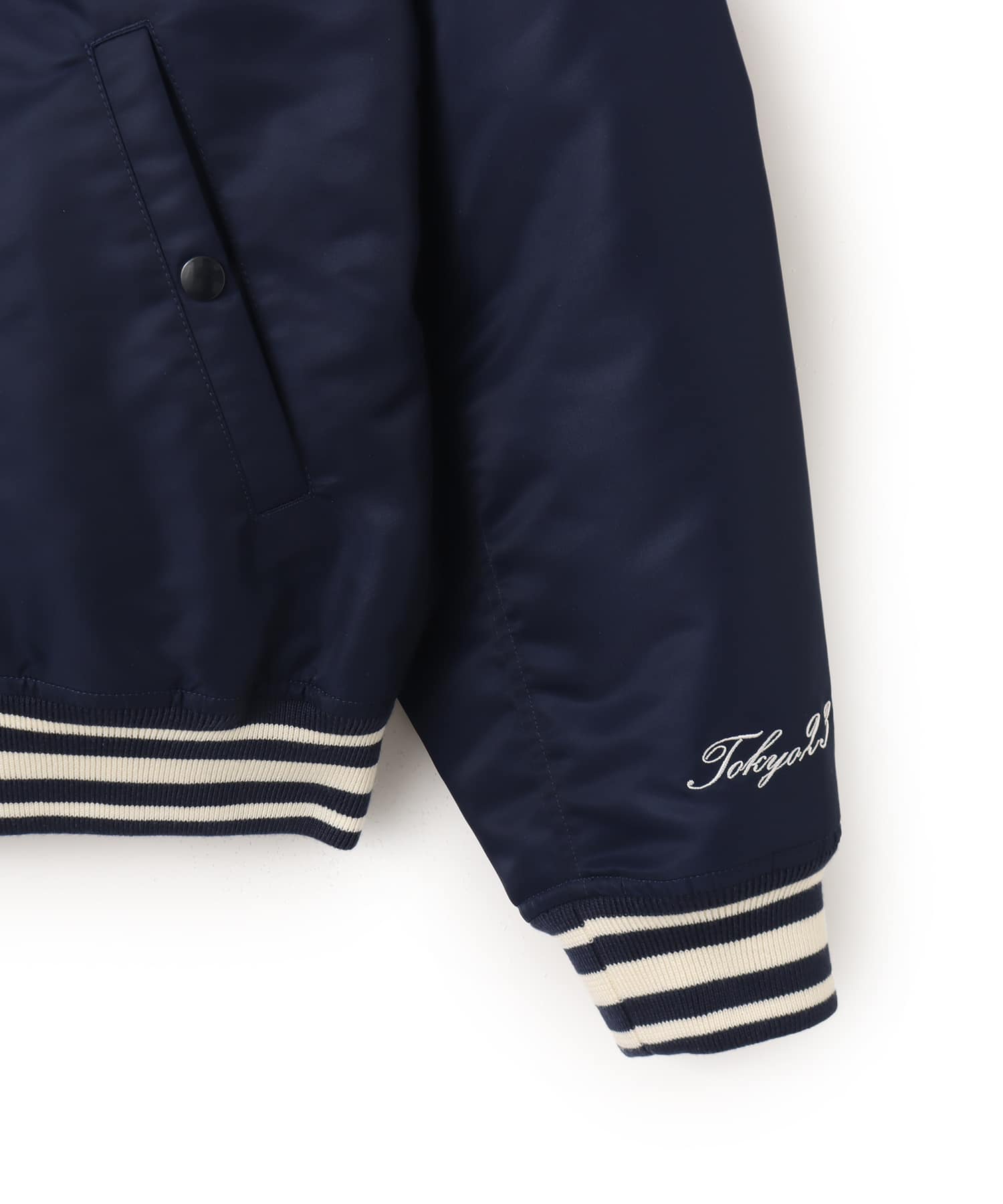 TOKYO 23 Patch Logo Varsity Jacket NAVYの画像