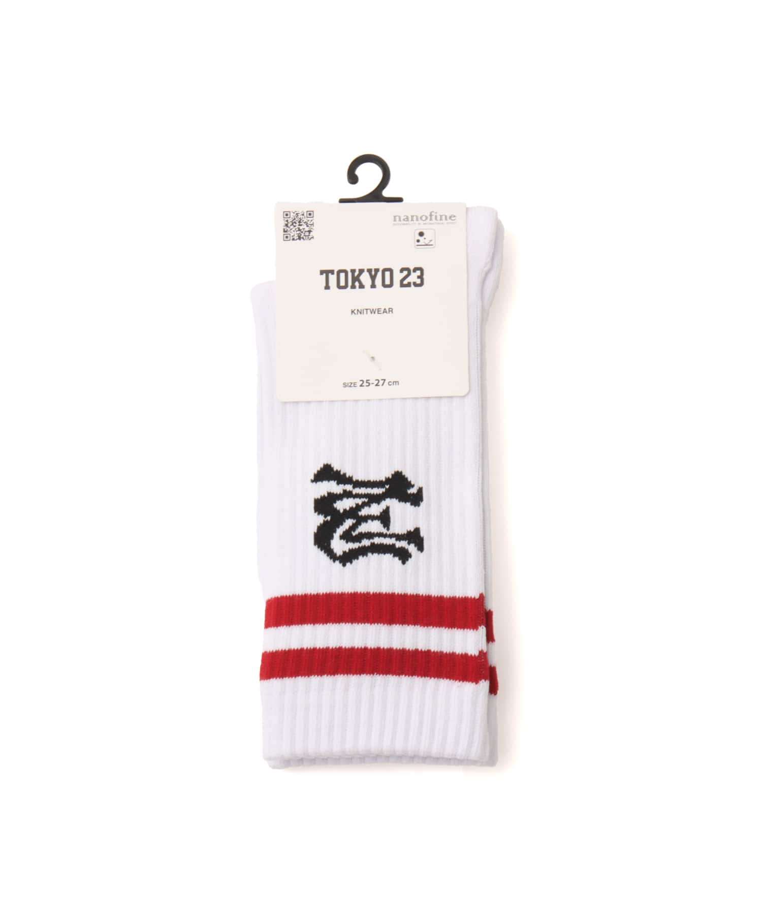 TOKYO 23 Line Logo Socks REDの画像