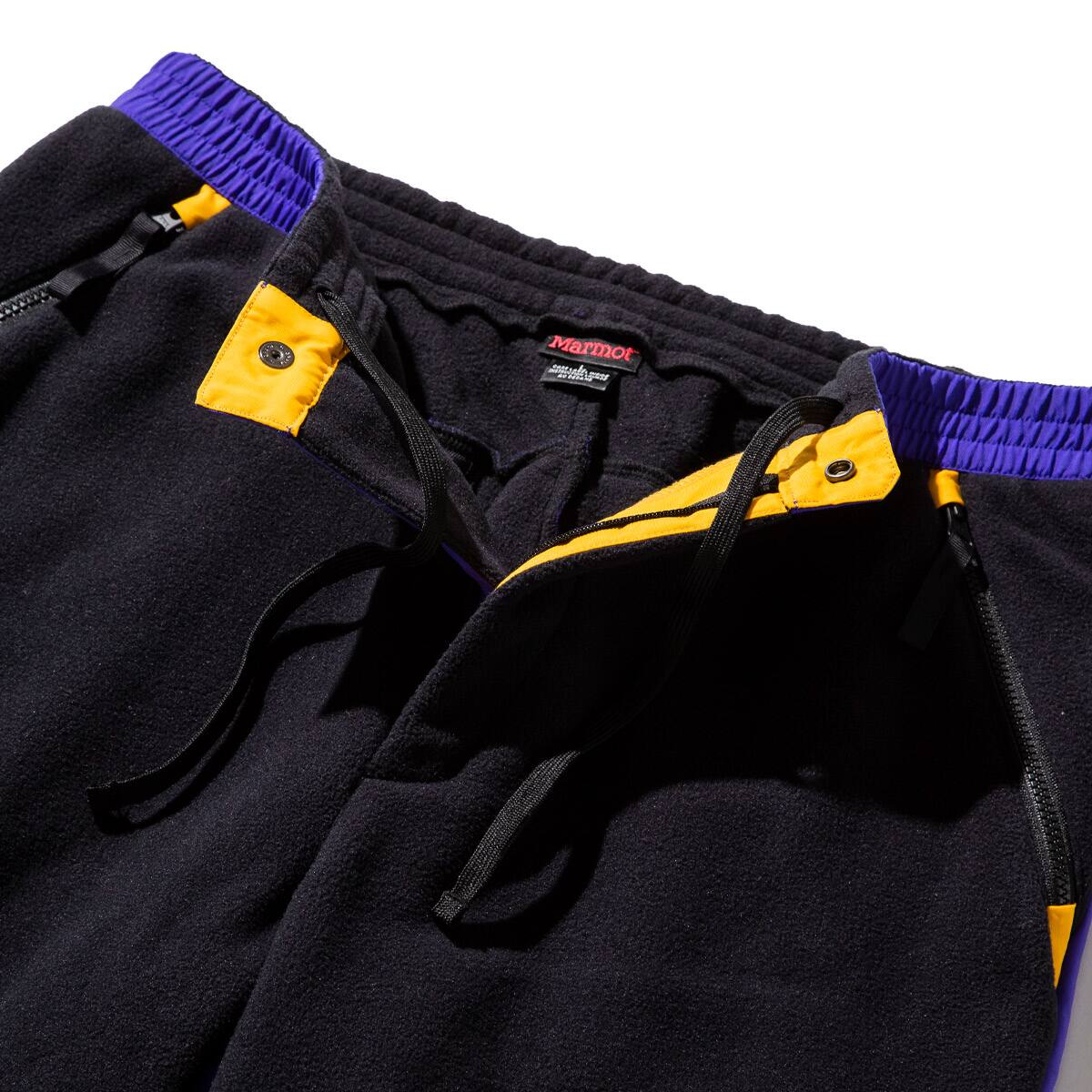 Marmot x Kinetics 90 Fleece Pants BLACK /YELLOW 21FW-I