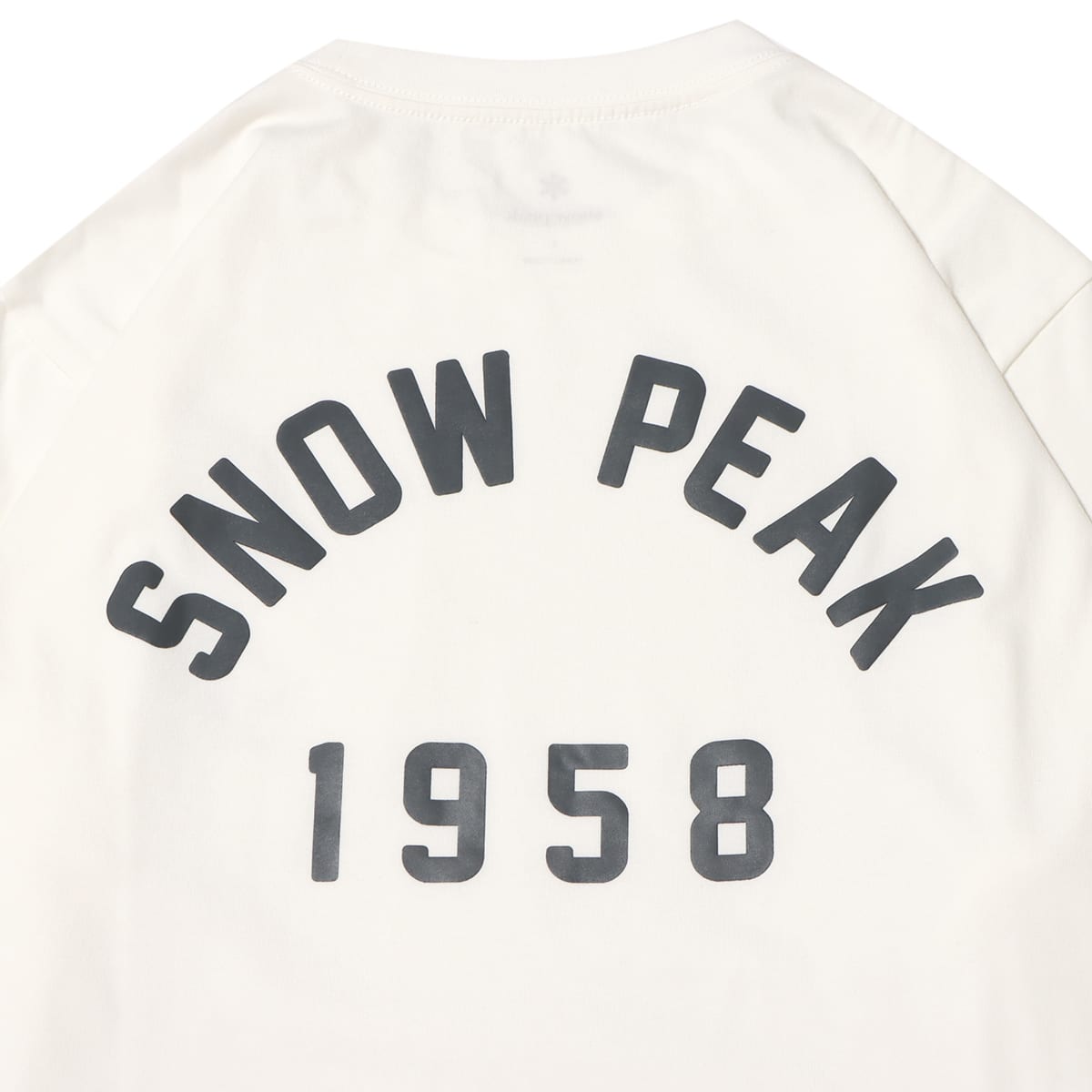 snow peak Foam Printed L/S T shirt Snow Peak White 23FA-Iの画像
