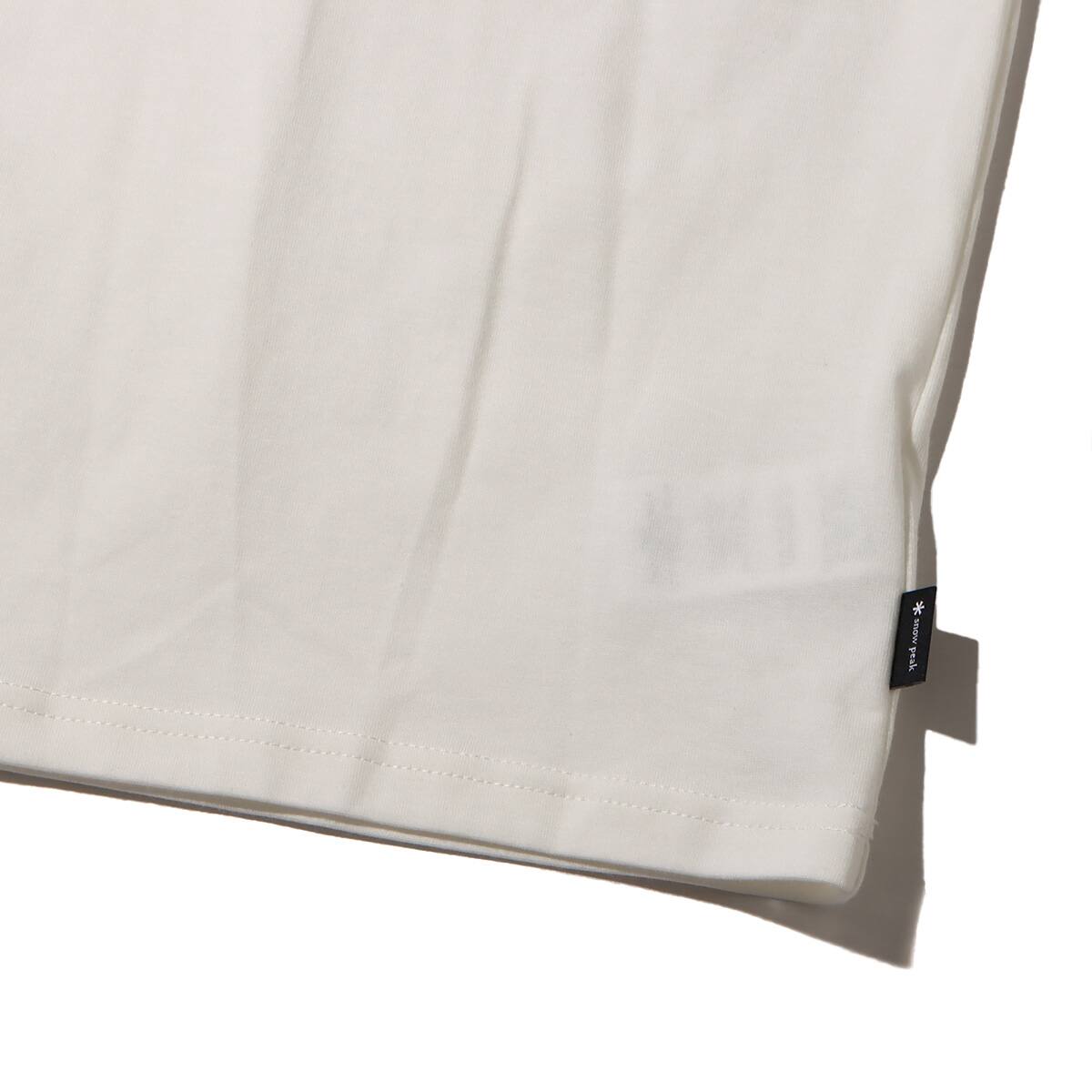 snow peak SP Logo T shirt White 23SP-Iの画像