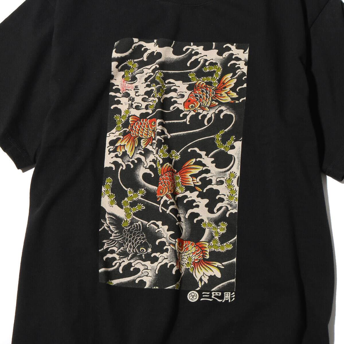 UBIQ THREE TIDES TATTOO × UBIQ “IREZUMI” T-SHIRT (Kingyo) Designed by NAMIBLACK の画像