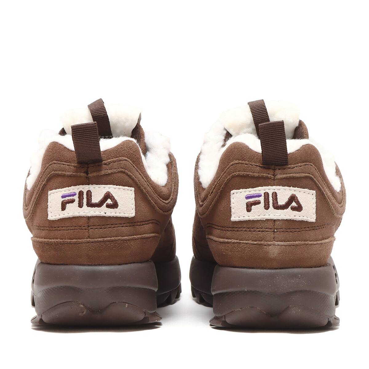 FILA Disruptor 2 Shearling Chocolate Brown/Turtledove/White 22FW-I