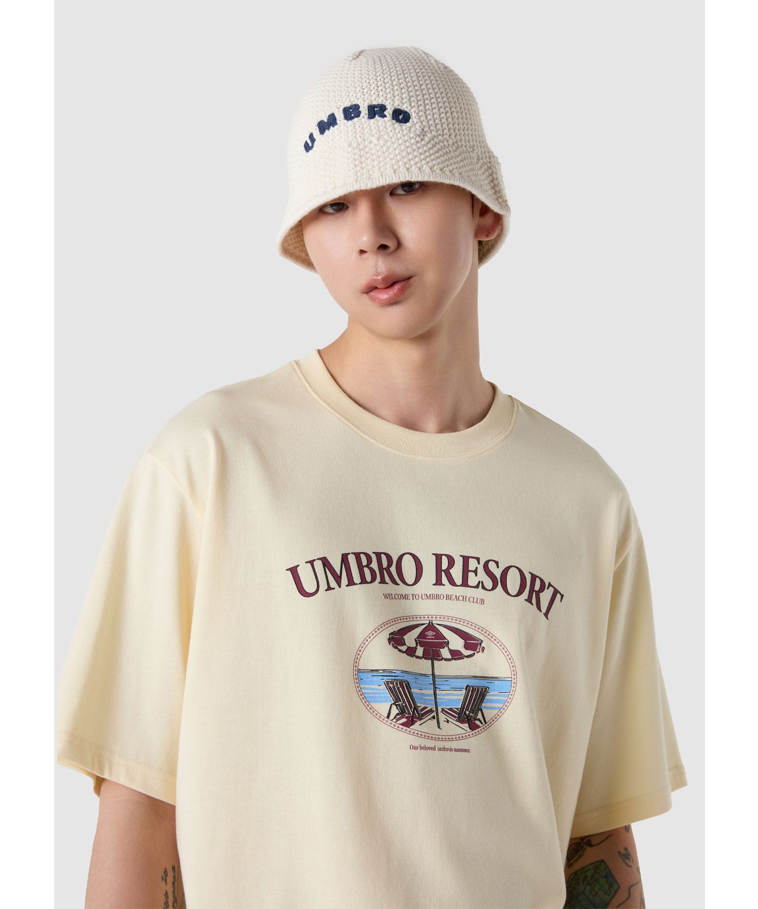 UMBRO 【KOREA COLLECTION】ALG S/S T-SHIRTS YELLOWの画像