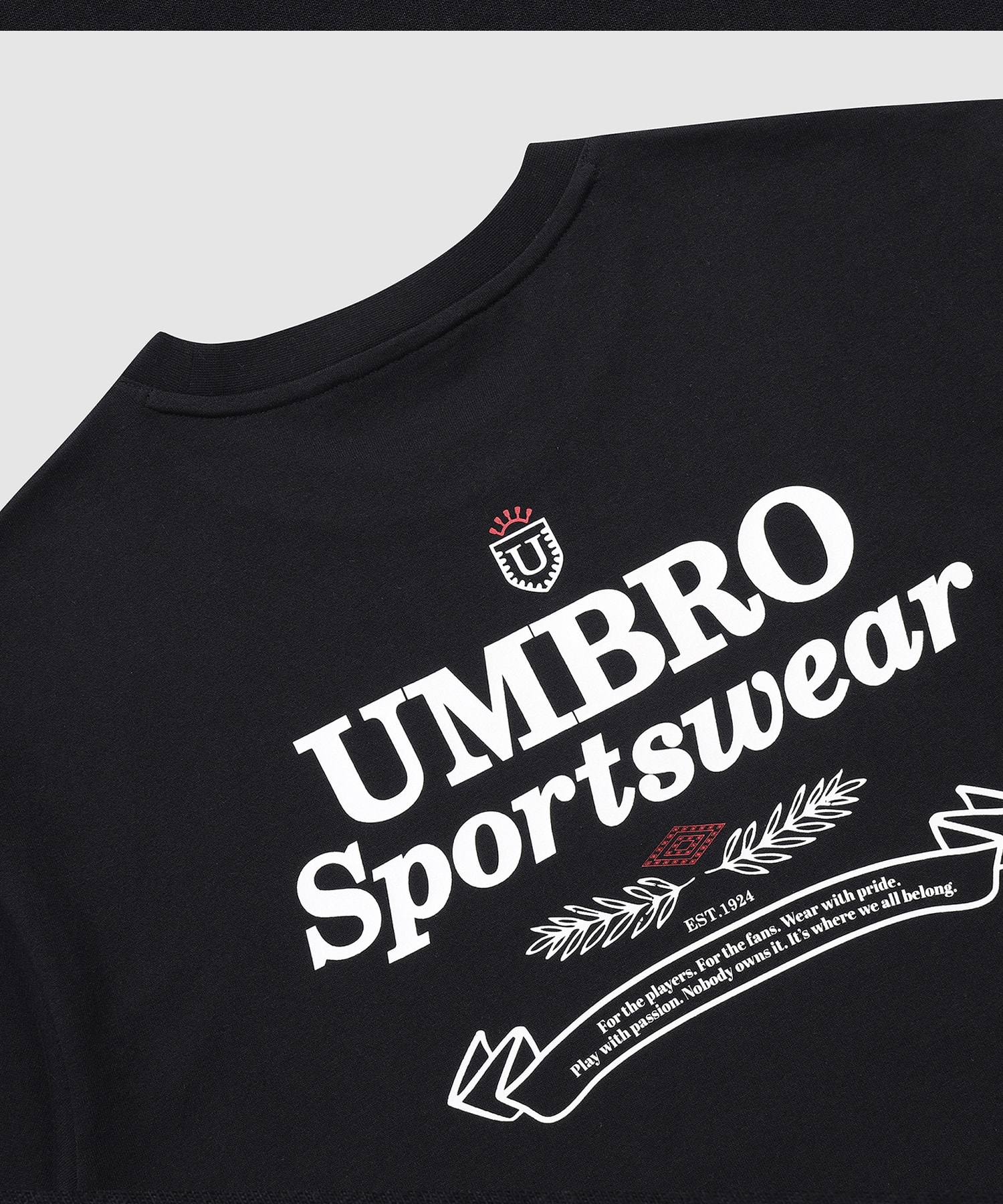UMBRO 【KOREA COLLECTION】HBL CASUAL ARCHIVE ARTWORK SHORTS SLEEVE T-SHIRTS ブラックの画像