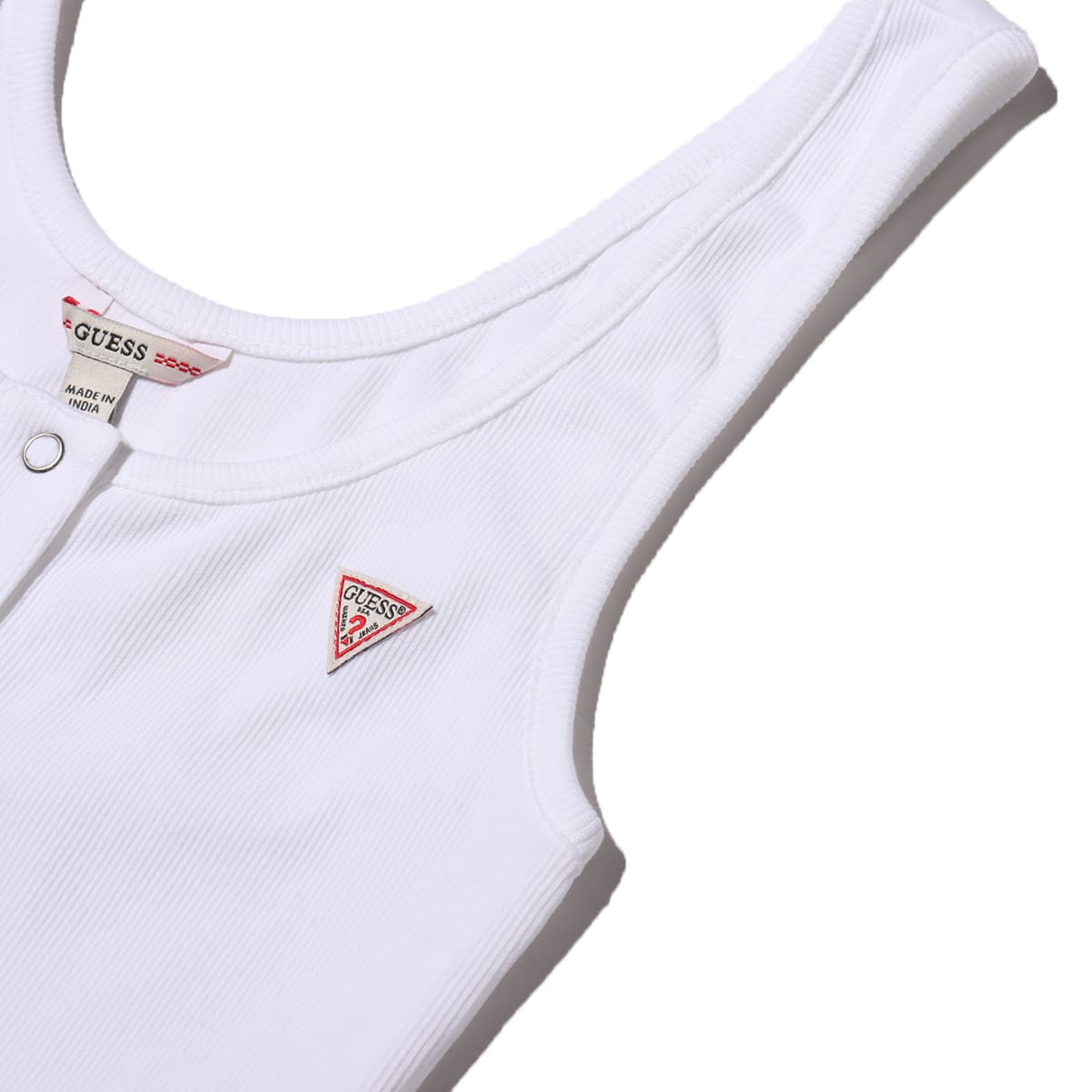 GUESS SL GUESS LOGO CROP TANK WHITE 21SS-Iの画像