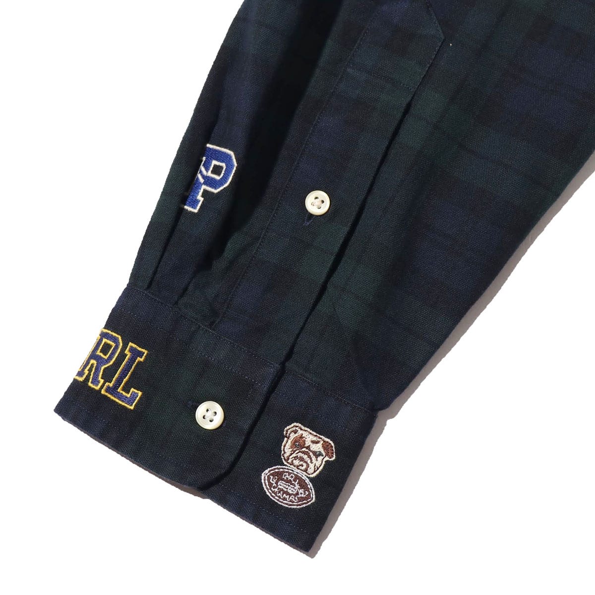 POLO RALPH LAUREN 3BDBLKPKTAOE-LONG SLEEVE-SPORT SHIRT GREEN MULTI 18HO-Iの画像