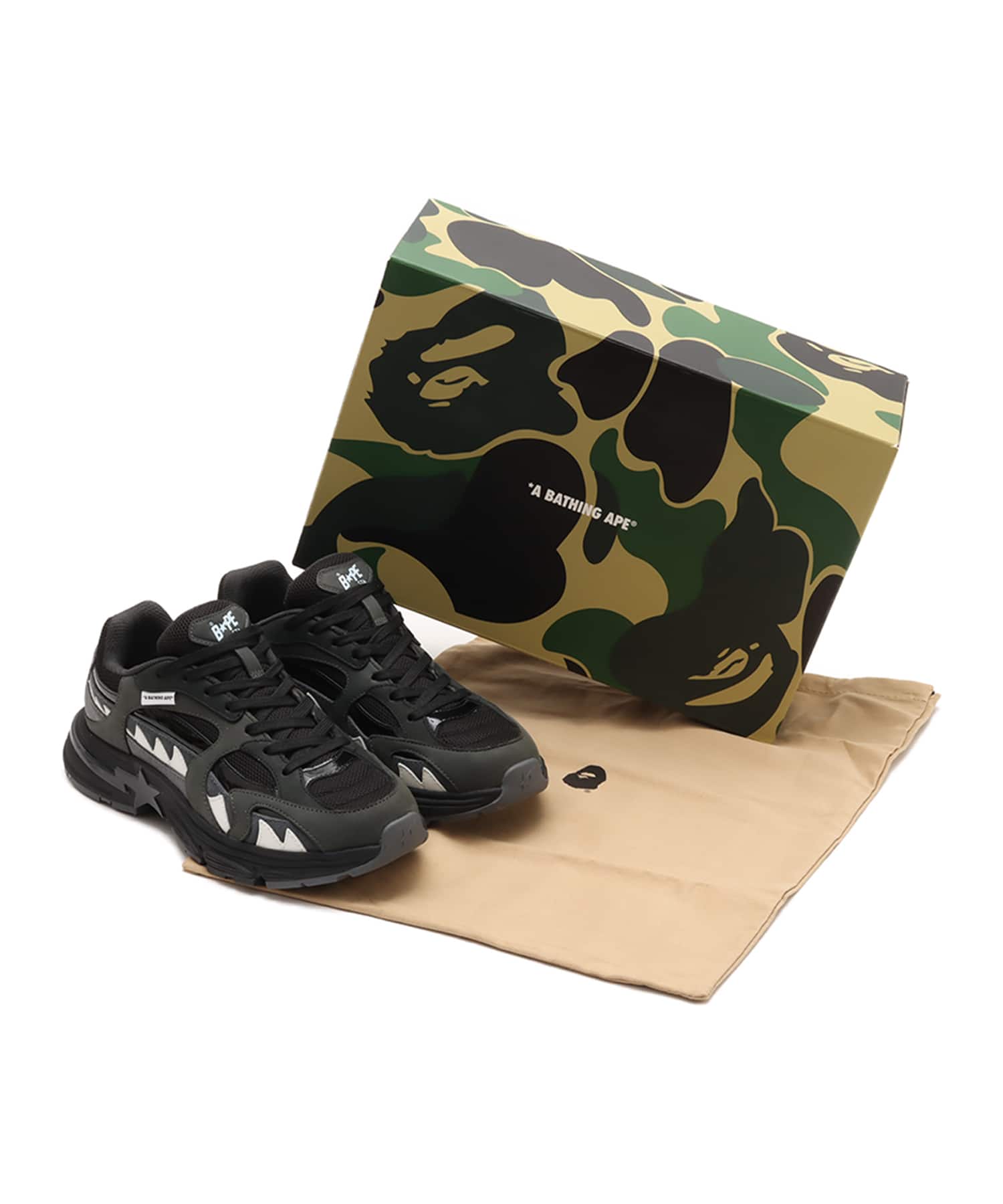 A BATHING APE SHARK STA BLACKの画像