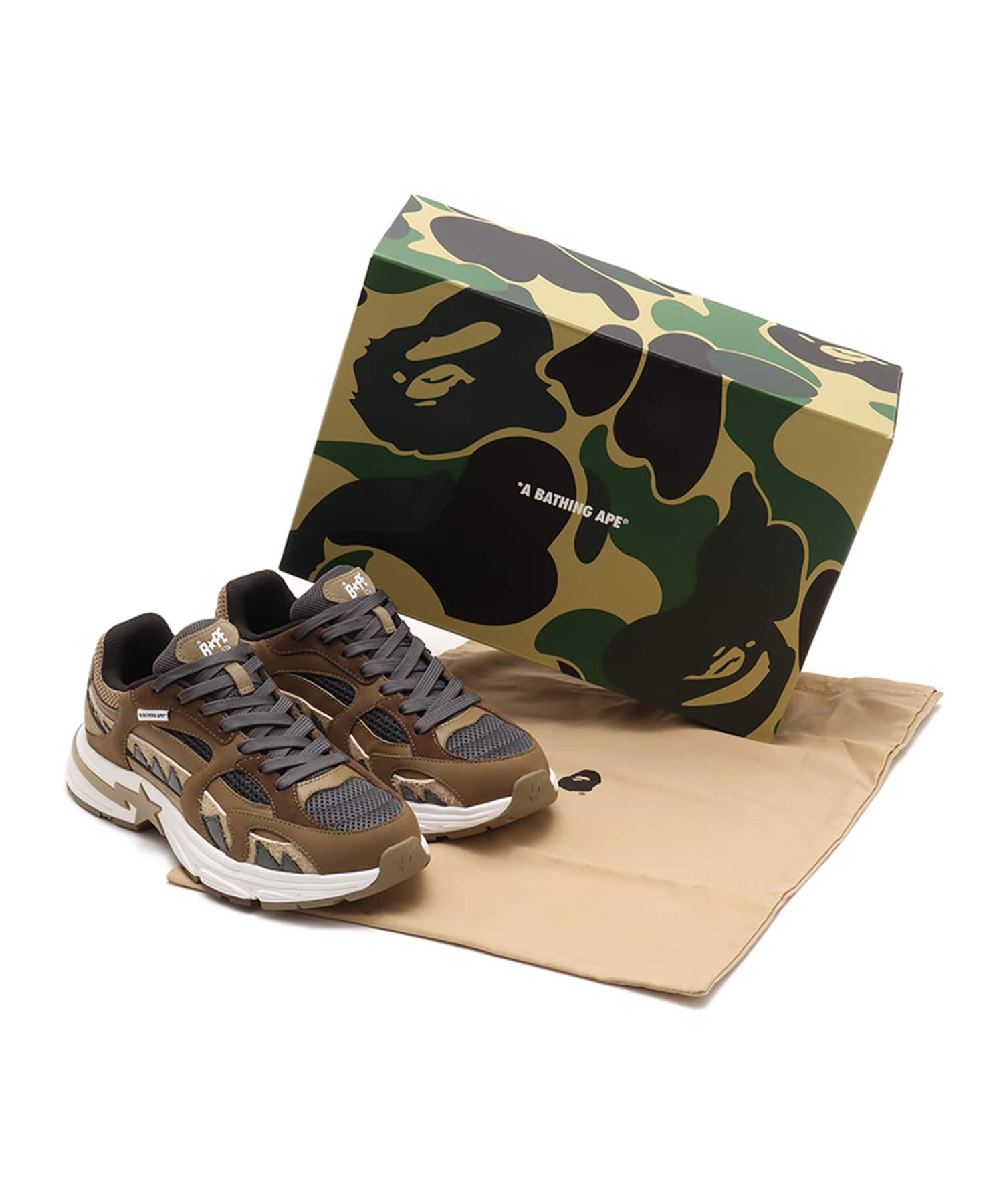 A BATHING APE SHARK STA #2 BEIGEの画像