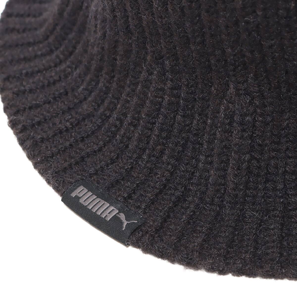 PUMA PRIME KNITTED BUCKET HAT PUMA BLACK 23FA-Iの画像