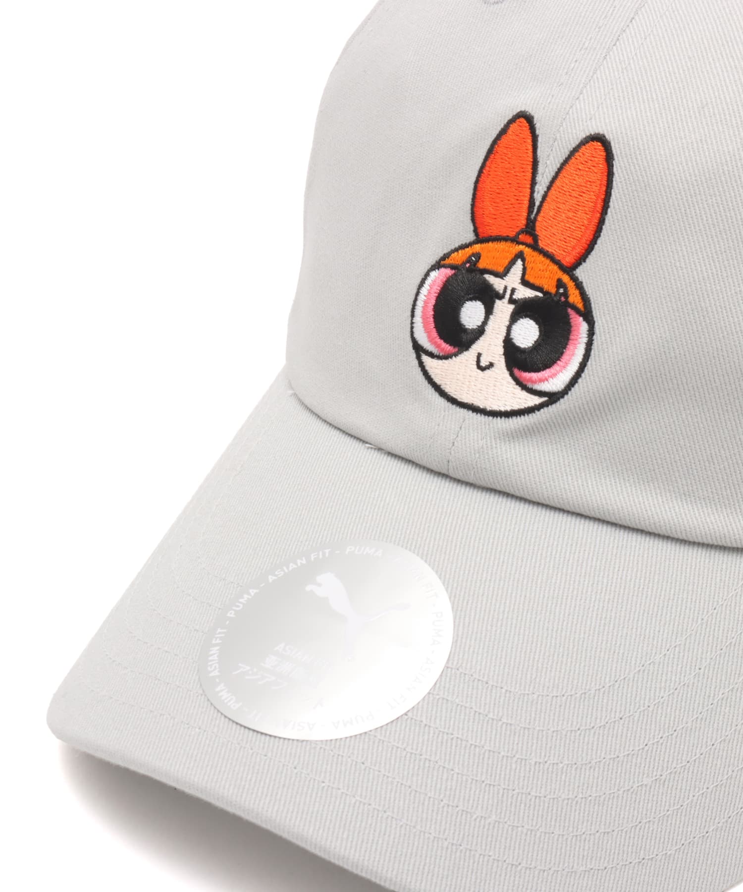 PUMA POWERPUFFGIRLS BOW BASEBALL CAP COOL LIGHT GRAY-BLOSSOMの画像