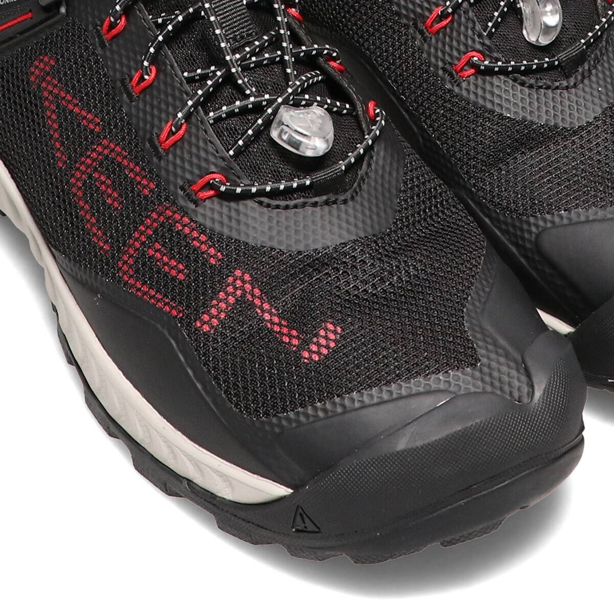 KEEN NXIS EVO MID WP BLACK/RED CARPET 21FW-Iの画像