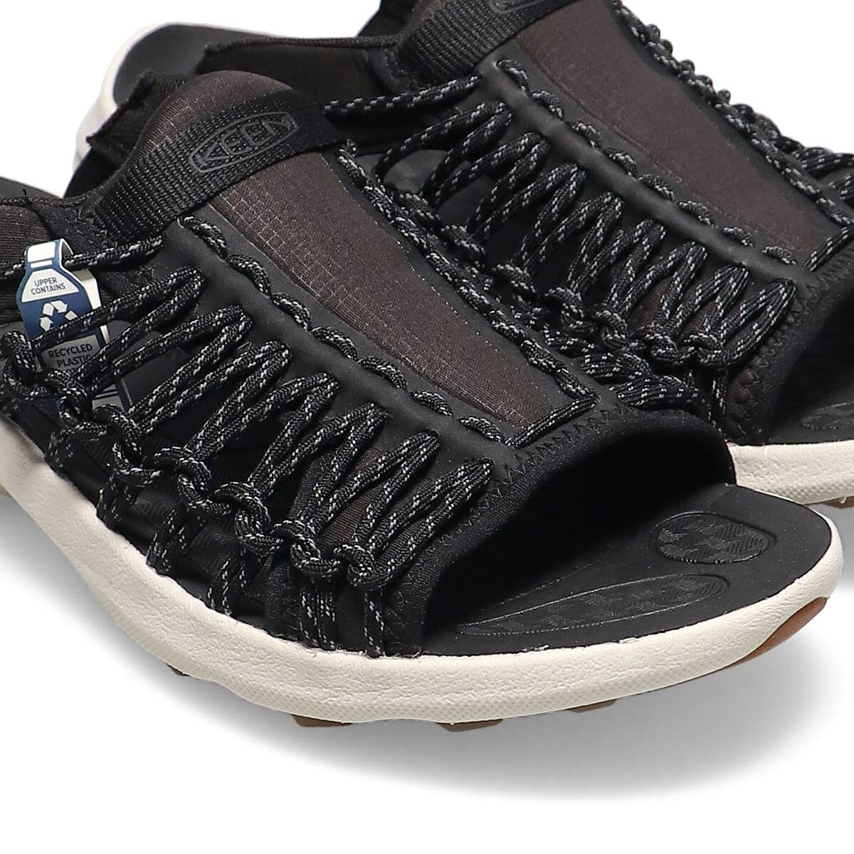 KEEN UNEEK SNK SLIDE Black/Silver 23FA-Iの画像