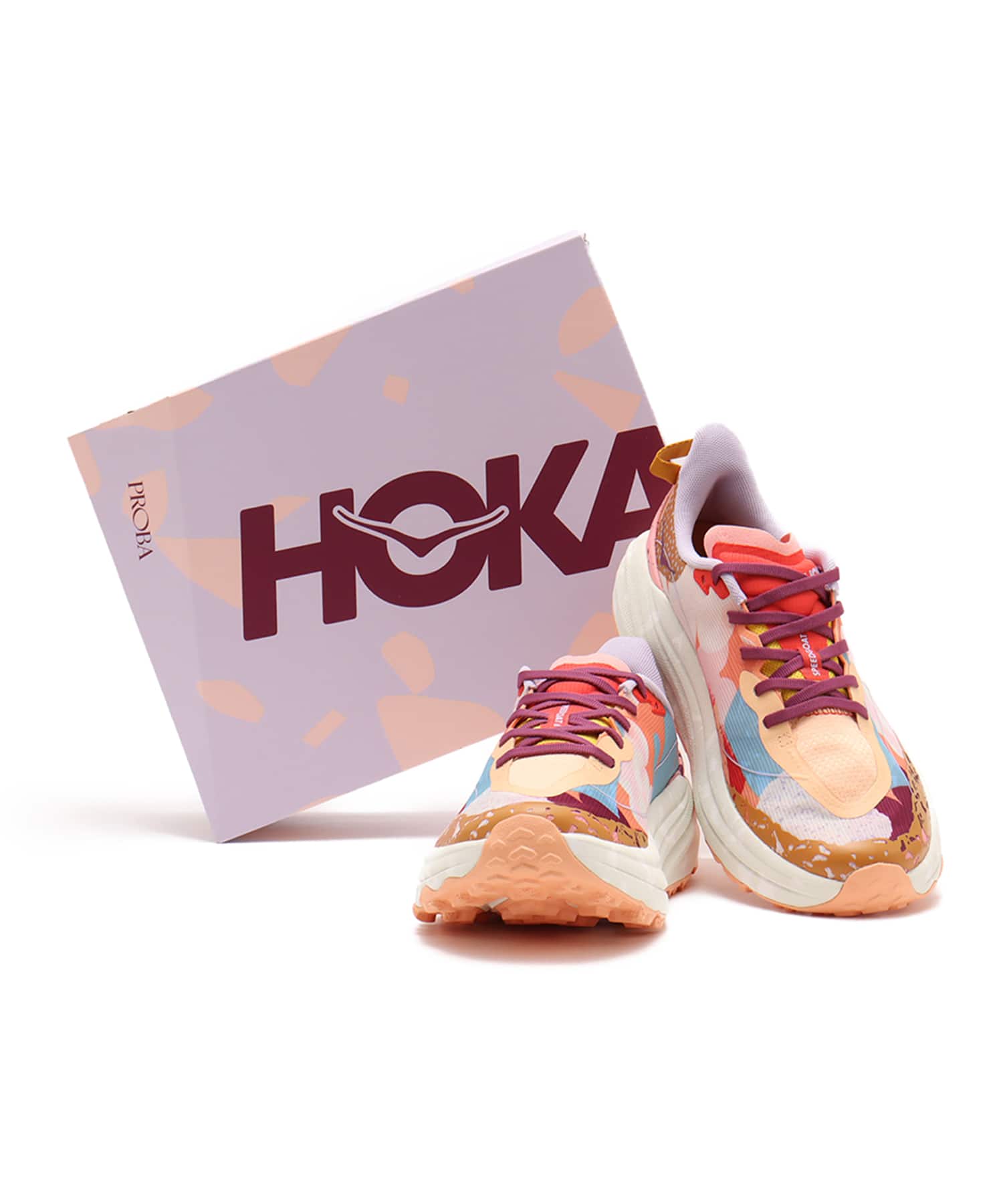 HOKA SPEEDGOAT 6 STUDIO PROBA CADMIUM ORANGE / WHISPER GREENの画像