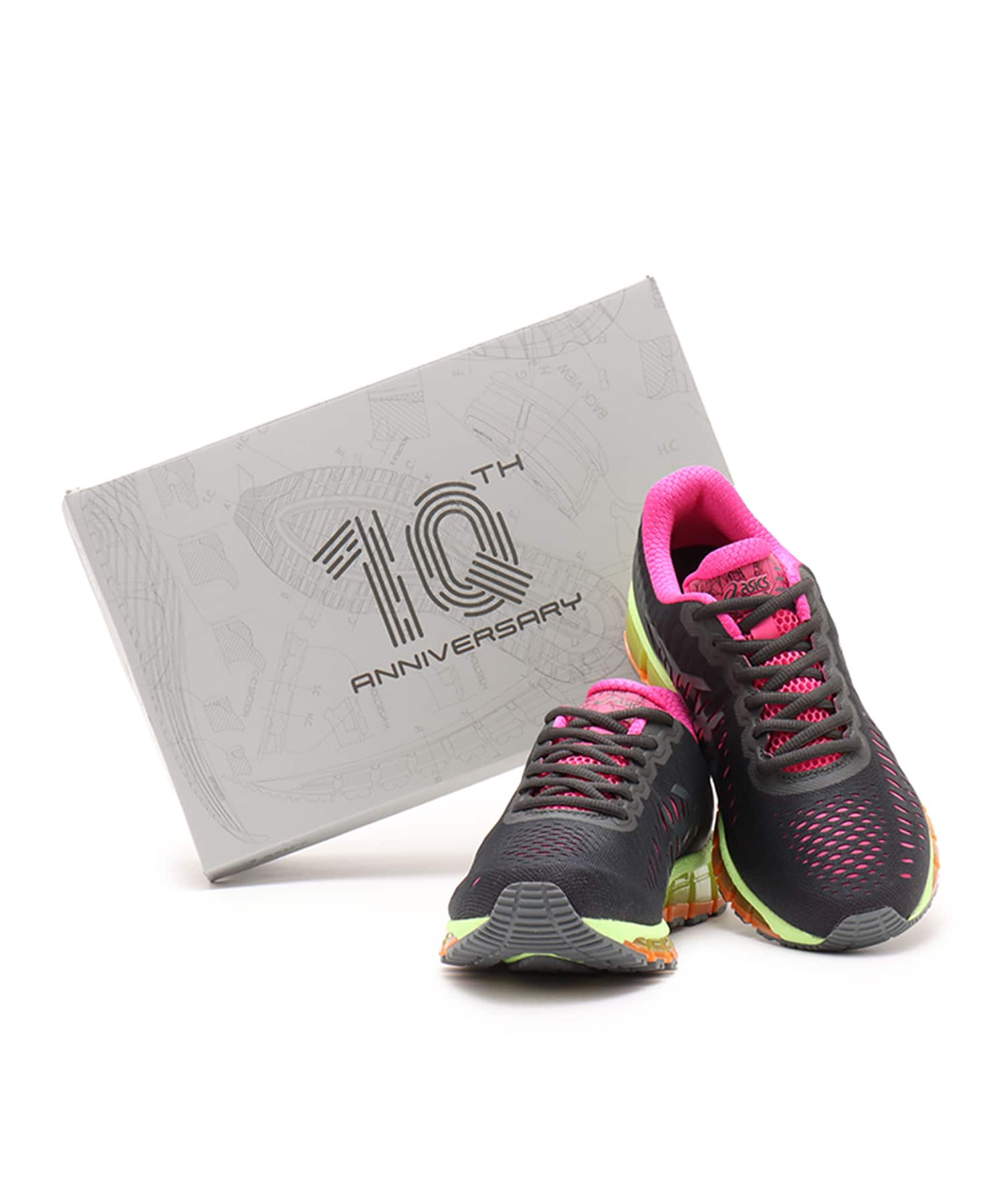 asics GEL-QUANTUM 360 I GRAPHITE GREY/HAZARD GREENの画像