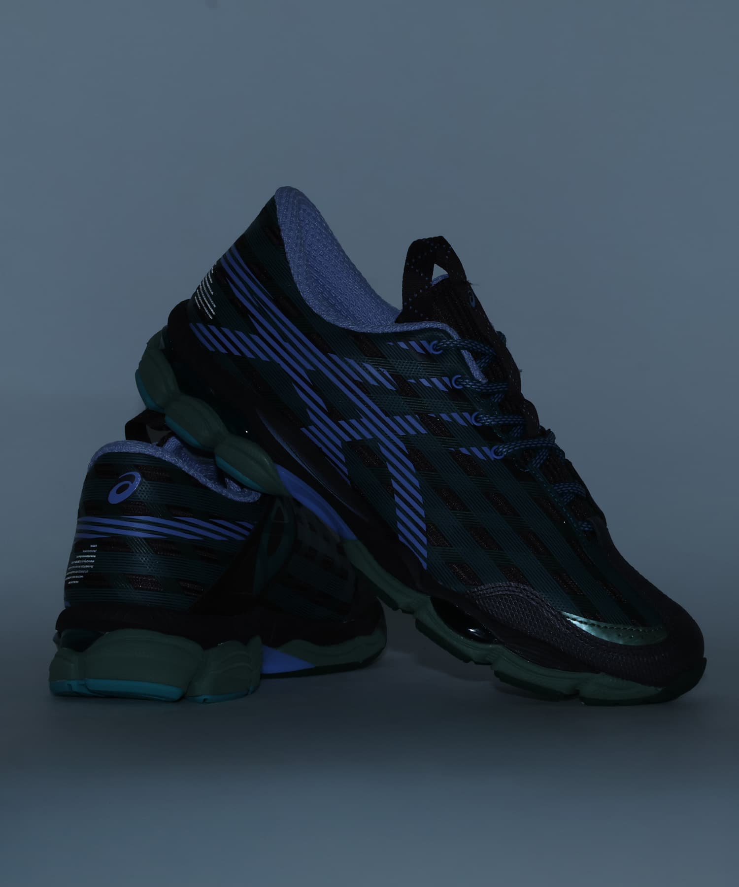asics US8-S GEL-SJ33 ROASTED COFFEE/PERIWINKLE BLUEの画像