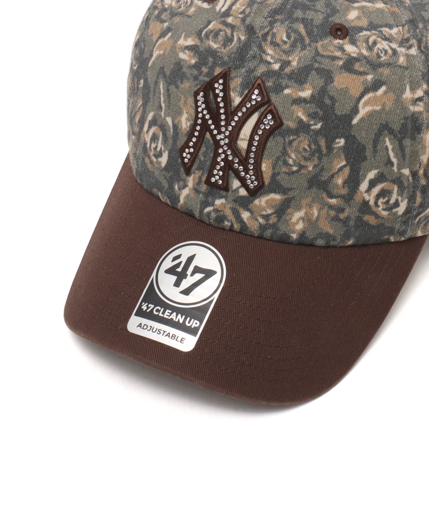 47 x ATMOS PINK CLEAN UP YANKEES RHINESTONE ROSE CAMO MULTIの画像