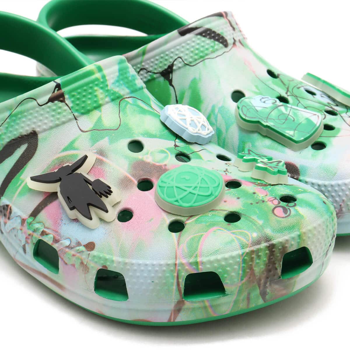 crocs FUTURA X Crocs Classic RO Clog Green Ivyの画像