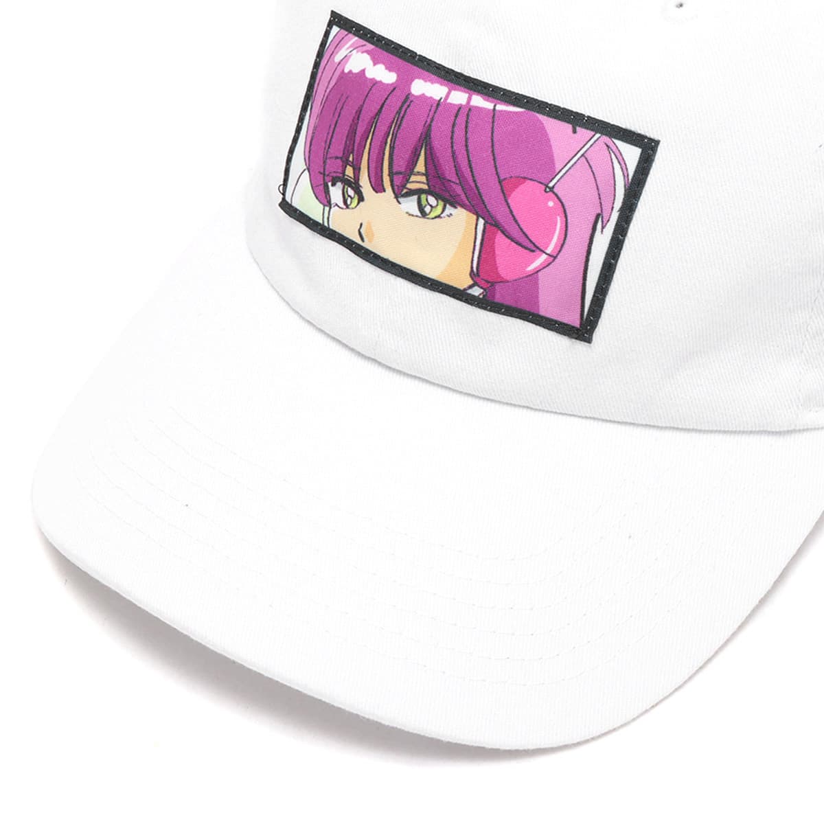 atmos pink 降幡愛 × atmospink グラフィックCAP WHITEの画像